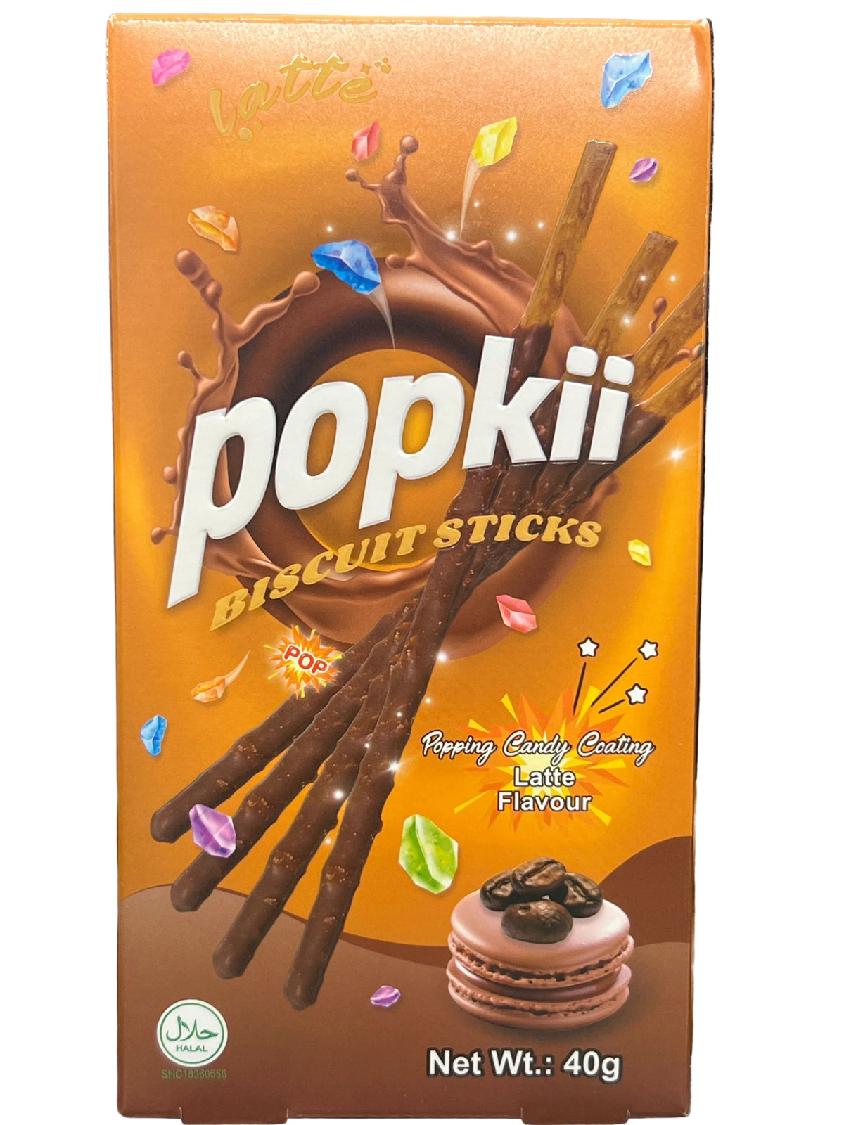 Popkii Popping Candy Coated Latte Flavour