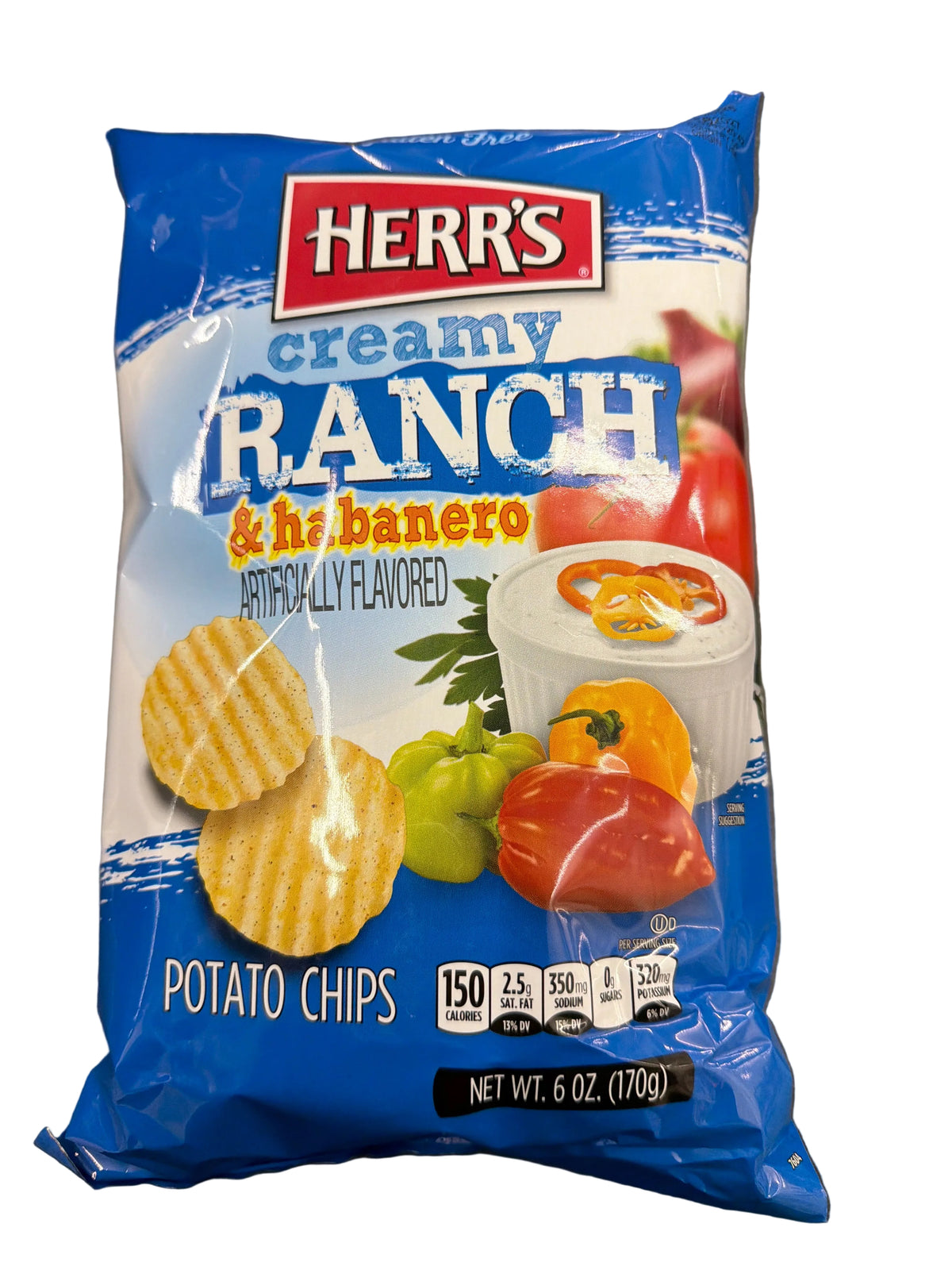 Herrs creamy ranch and habanero 170g