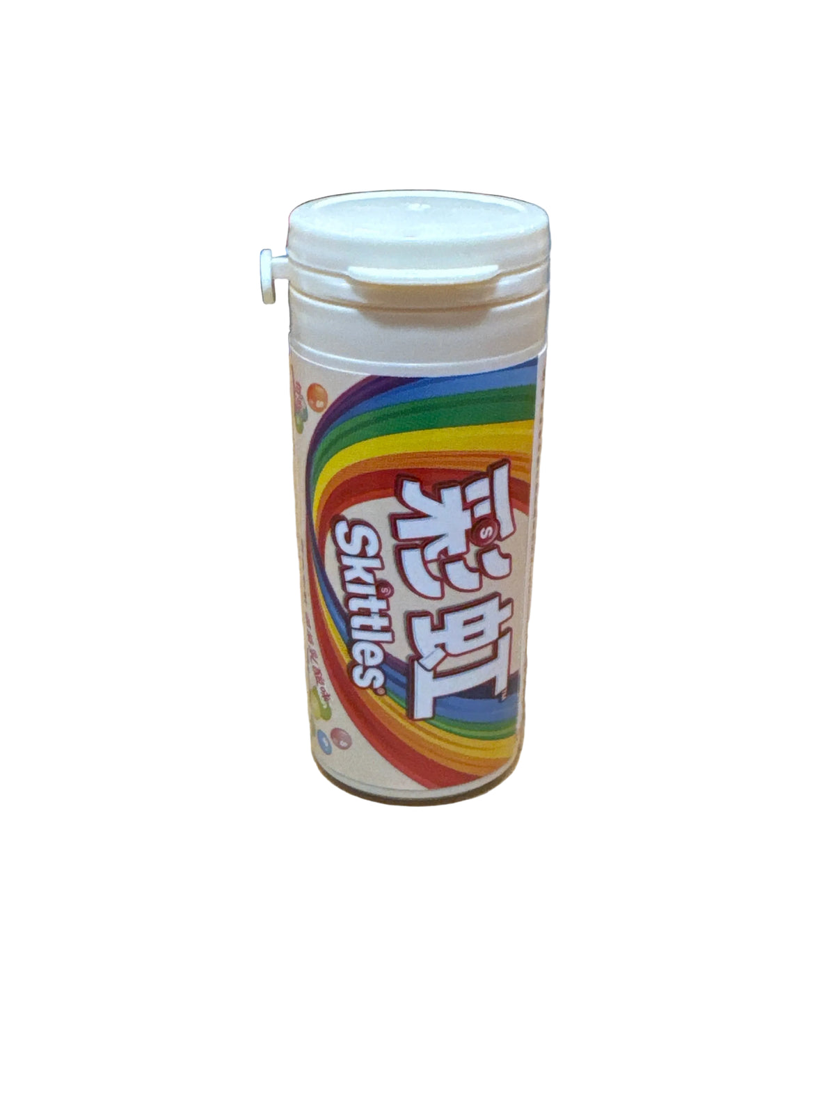 Skittles lactic acid candy bottle