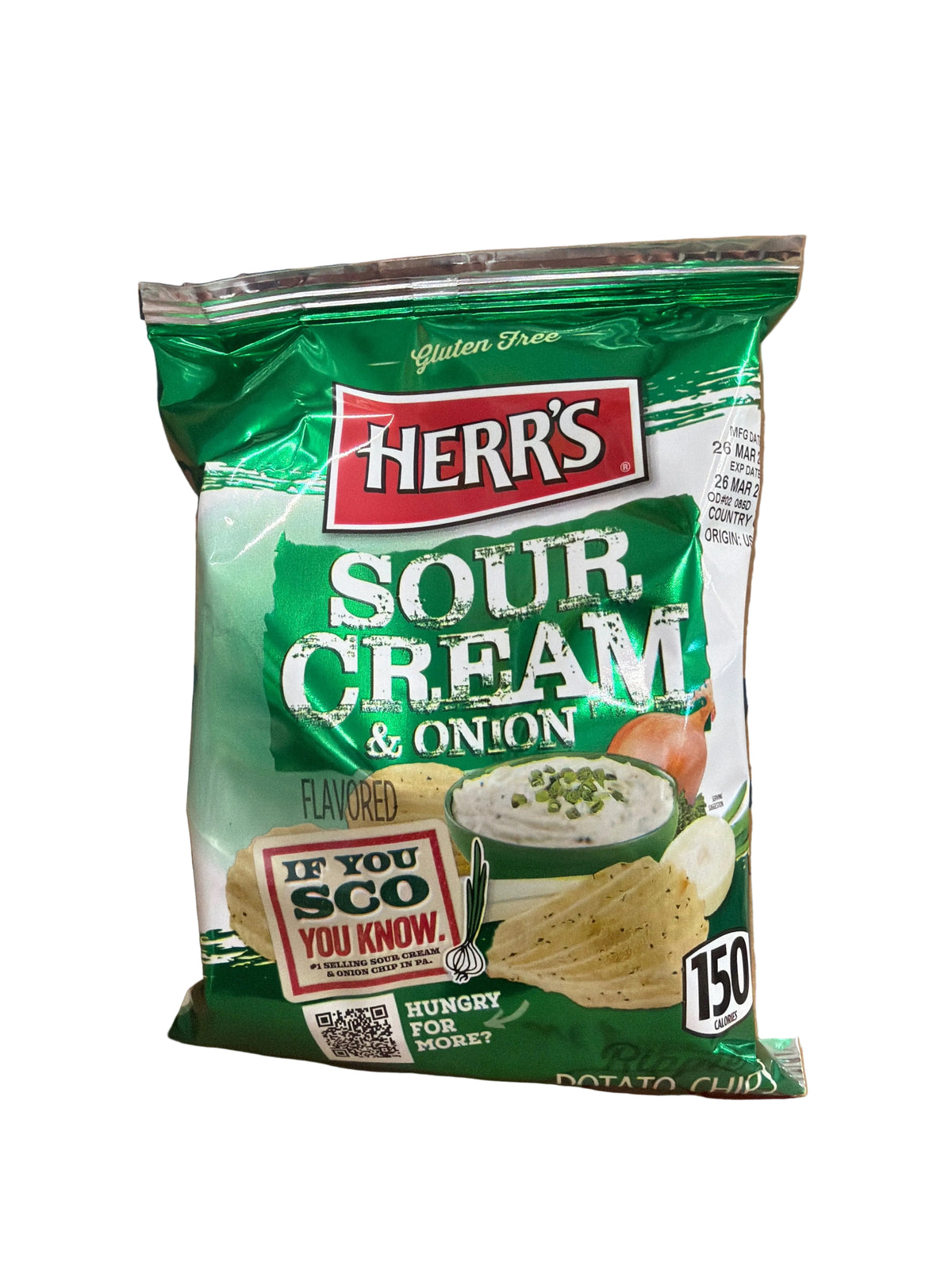 Herr’s 28g sour cream & onion