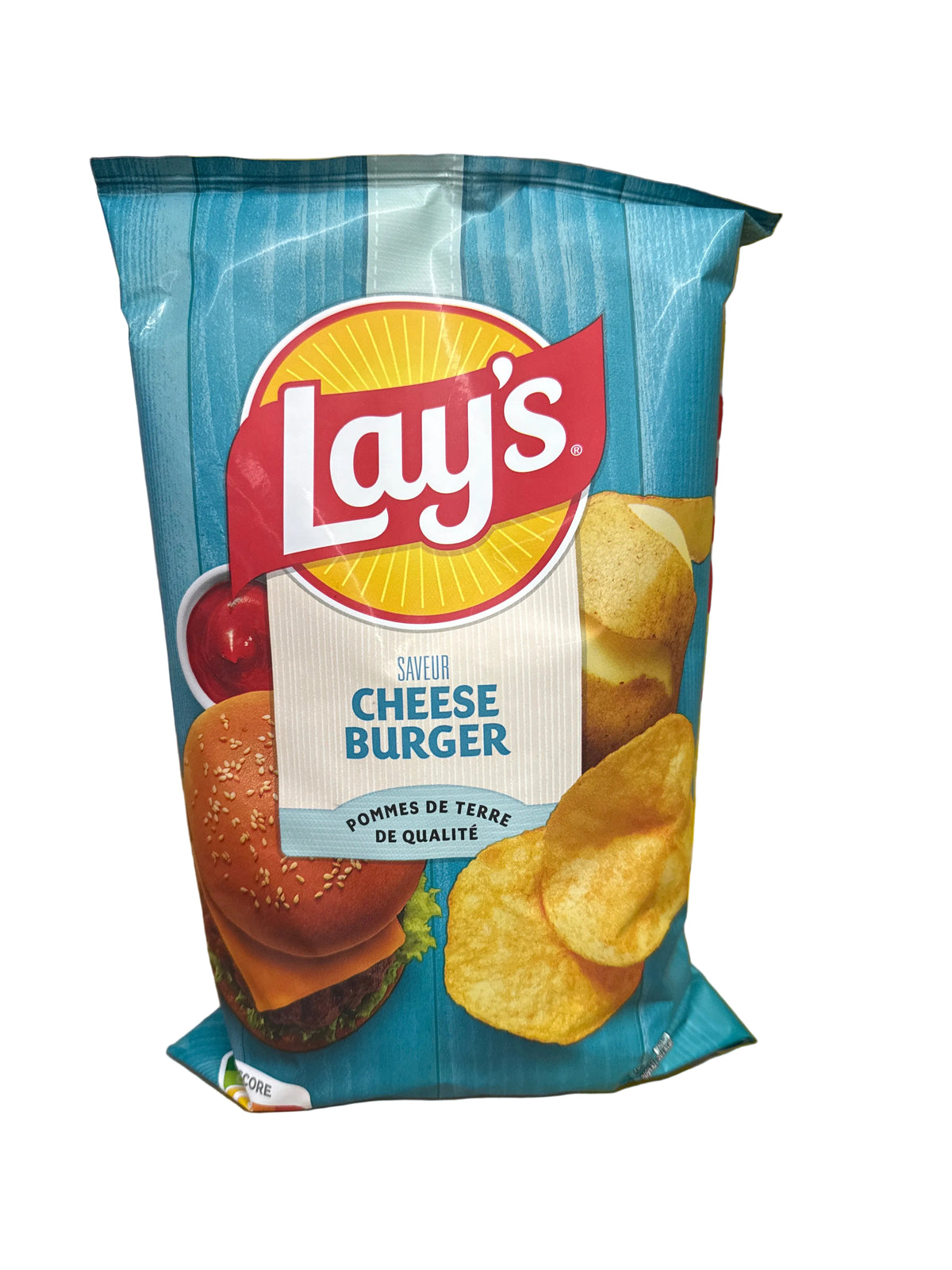 Lays cheeseburger crisps