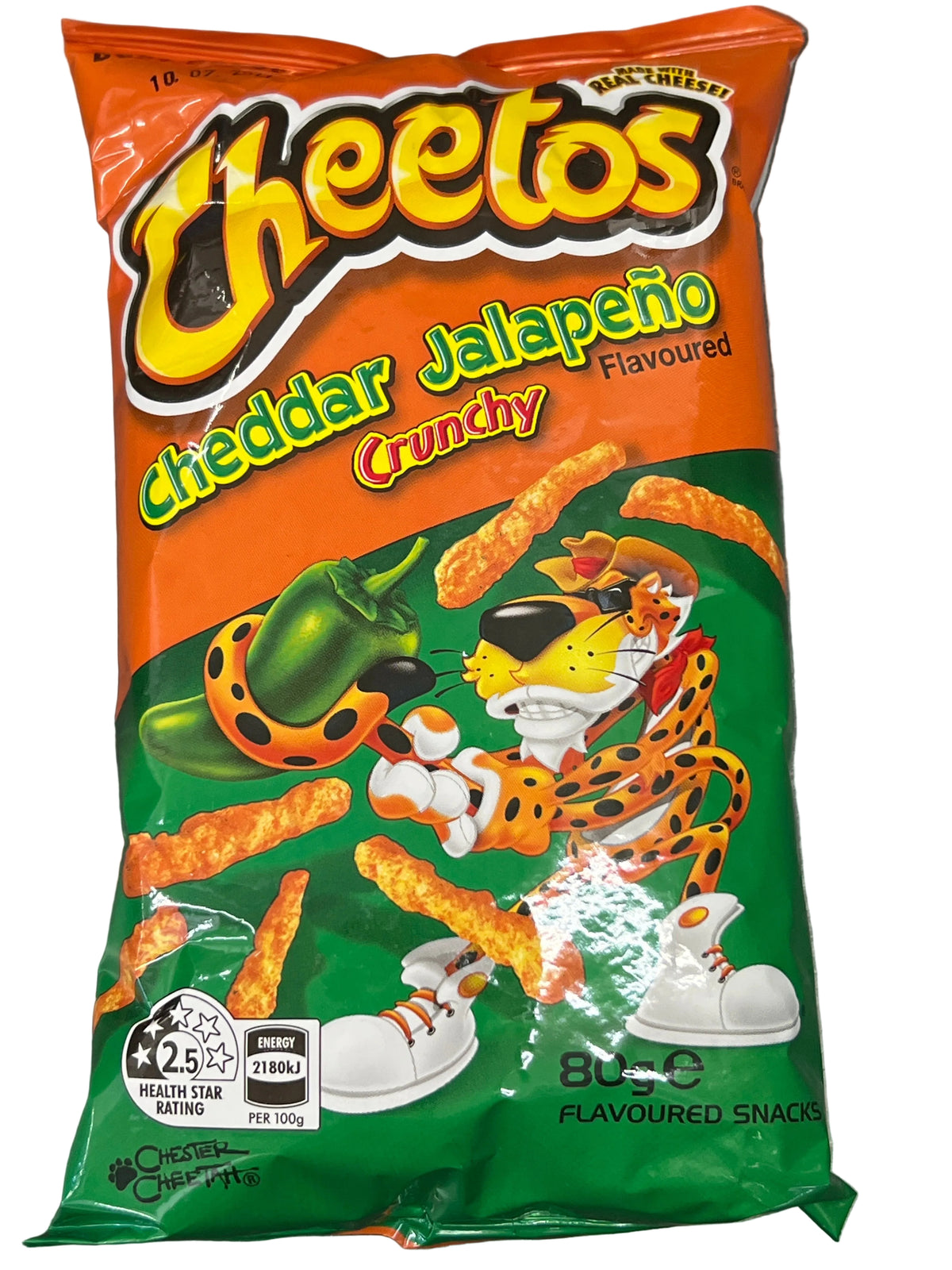 Cheetos Cheddar Jalapeño Crunchy 80g