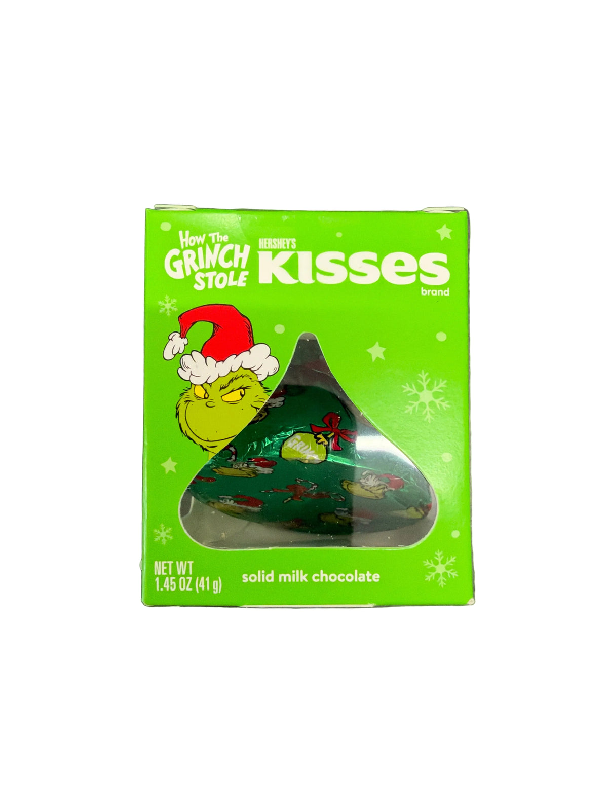 Hershey’s Kisses Grinch Solid Milk Chocolate Kiss 41g