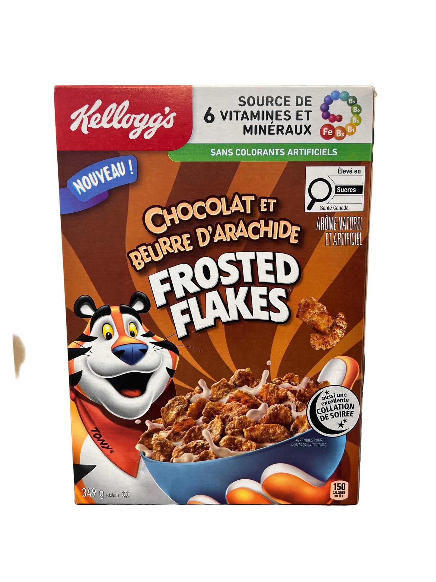 Kelloggs Chocolate Peanut Butter frosted Flakes