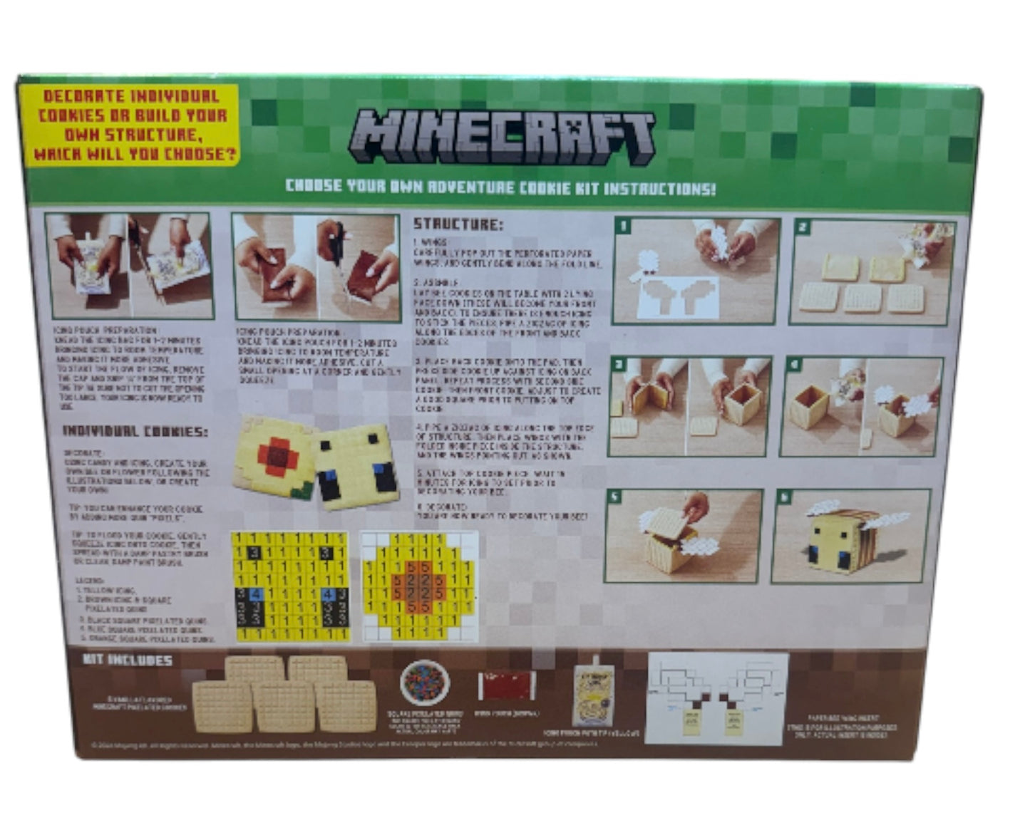 Minecraft adventure cookie kit