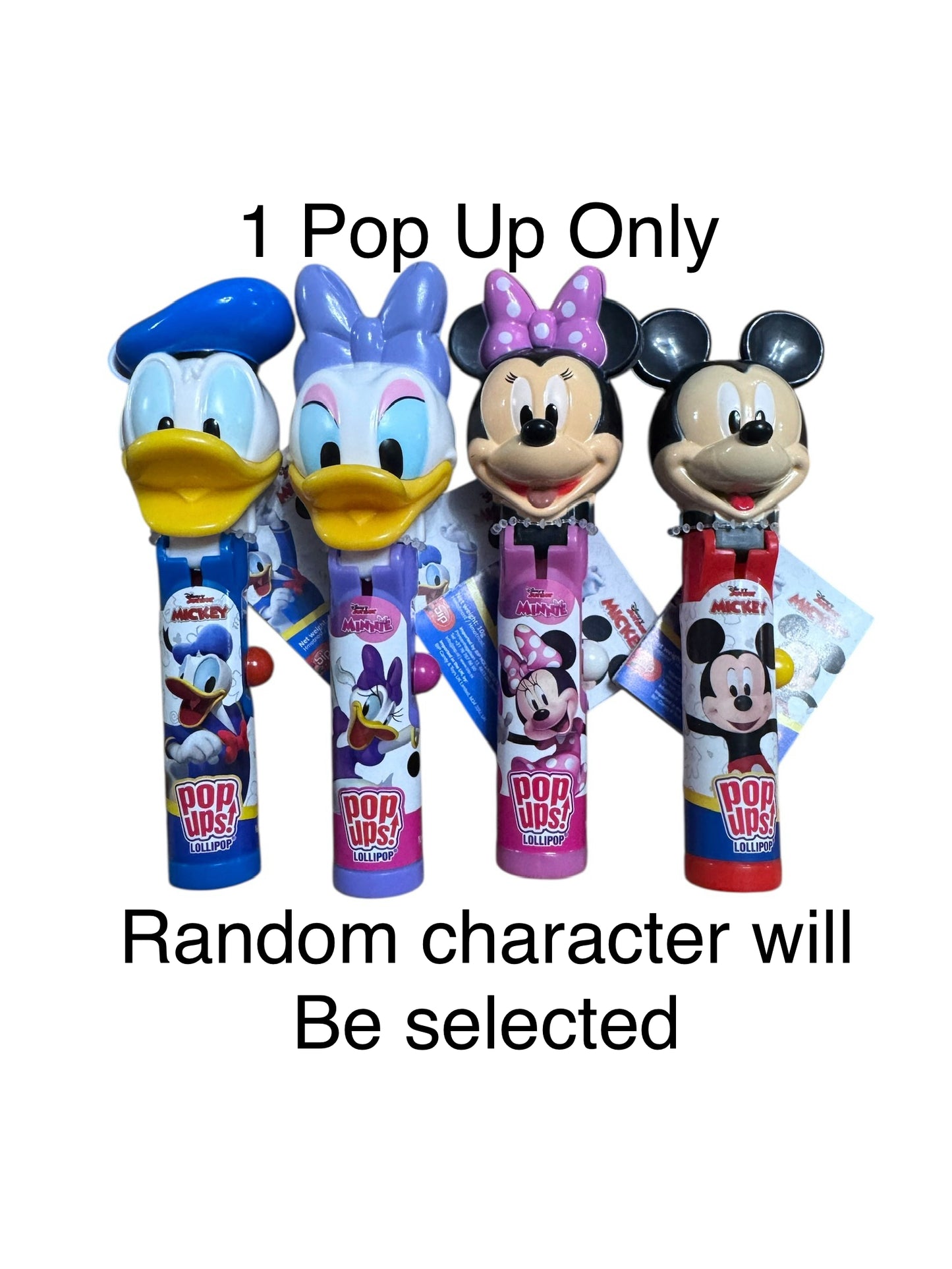 1 Disney Pop Up - character will be chosen at random from Donald/daisy/mickey/minnie (KN)