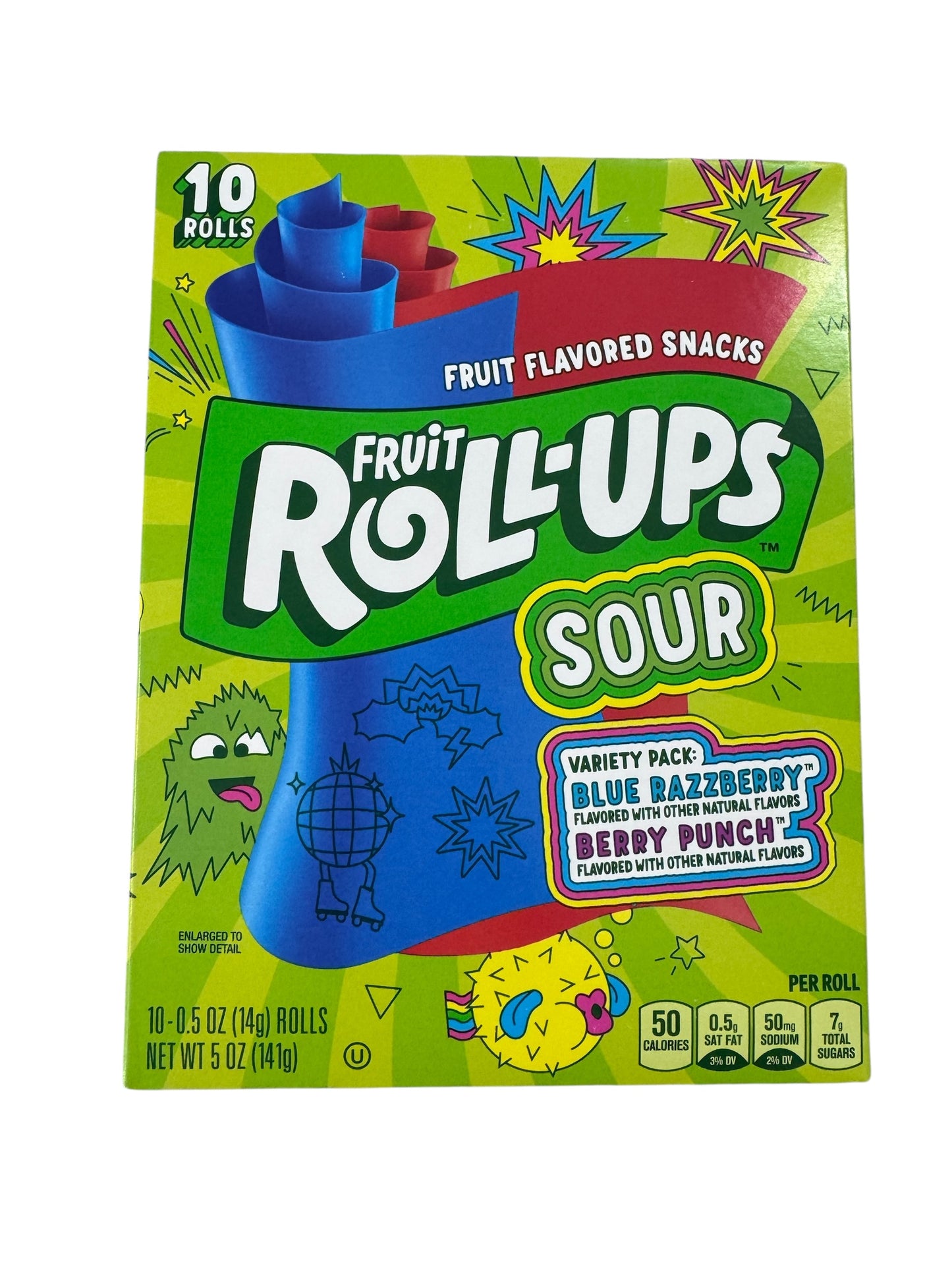 Roll-Ups Sour box - Blue raspberry & Berry Punch