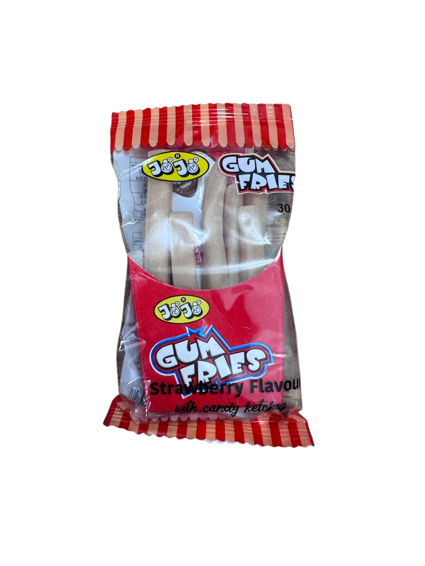Jojo Gum Fries Strawberry flavour 30g