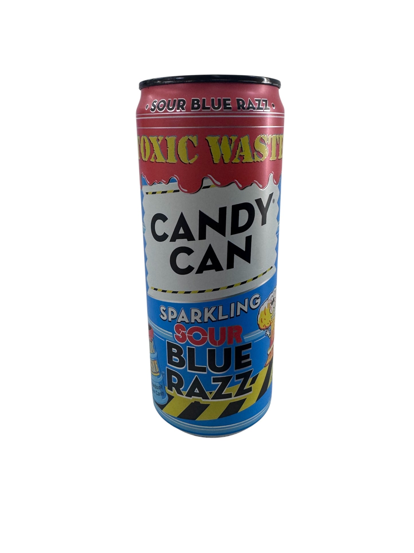 Candy Can Toxic Waste Sparkling Sour Blue Razz