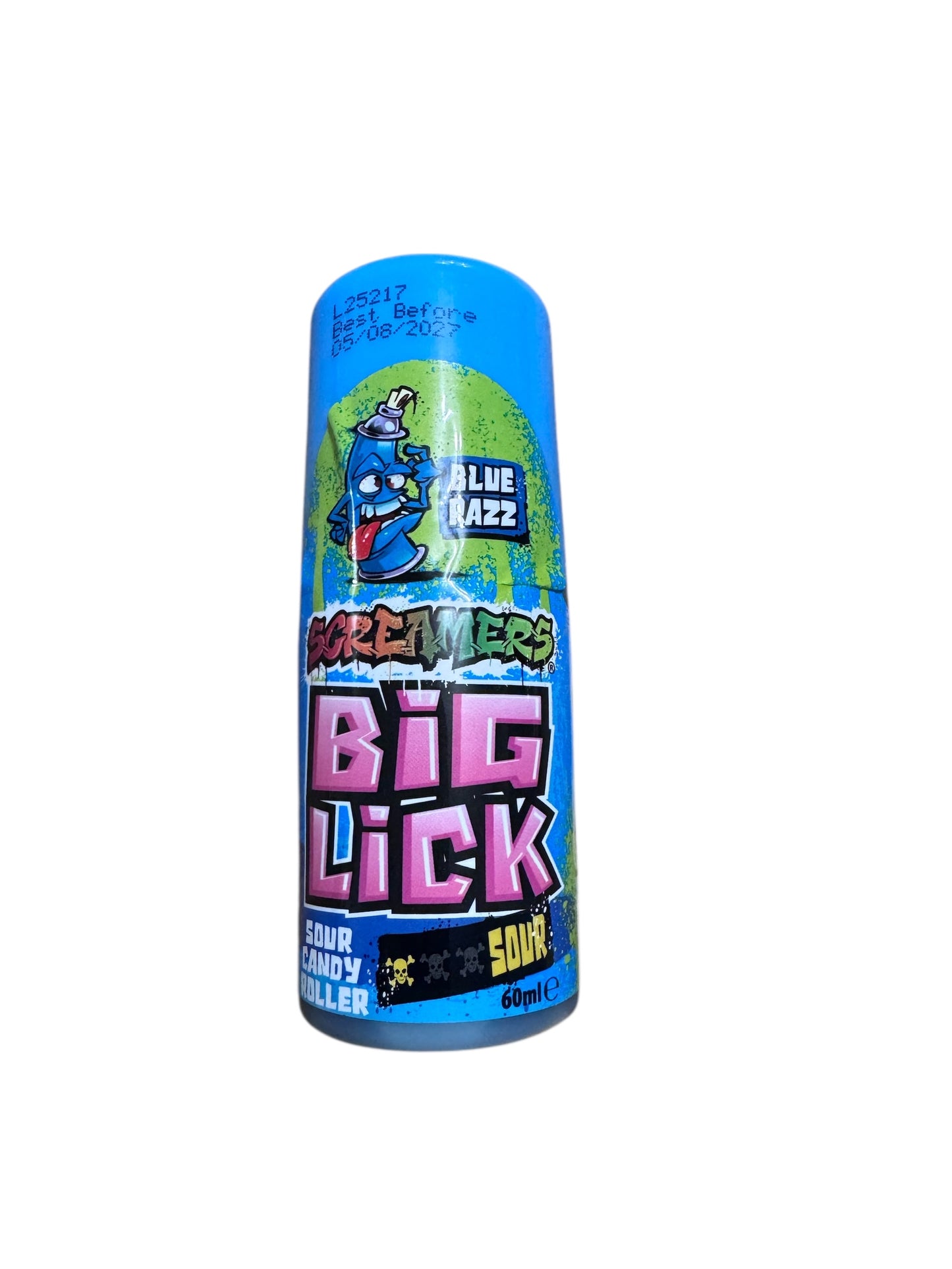 Screamers Big Lick Sour Candy Roller Blue Razz (KN)