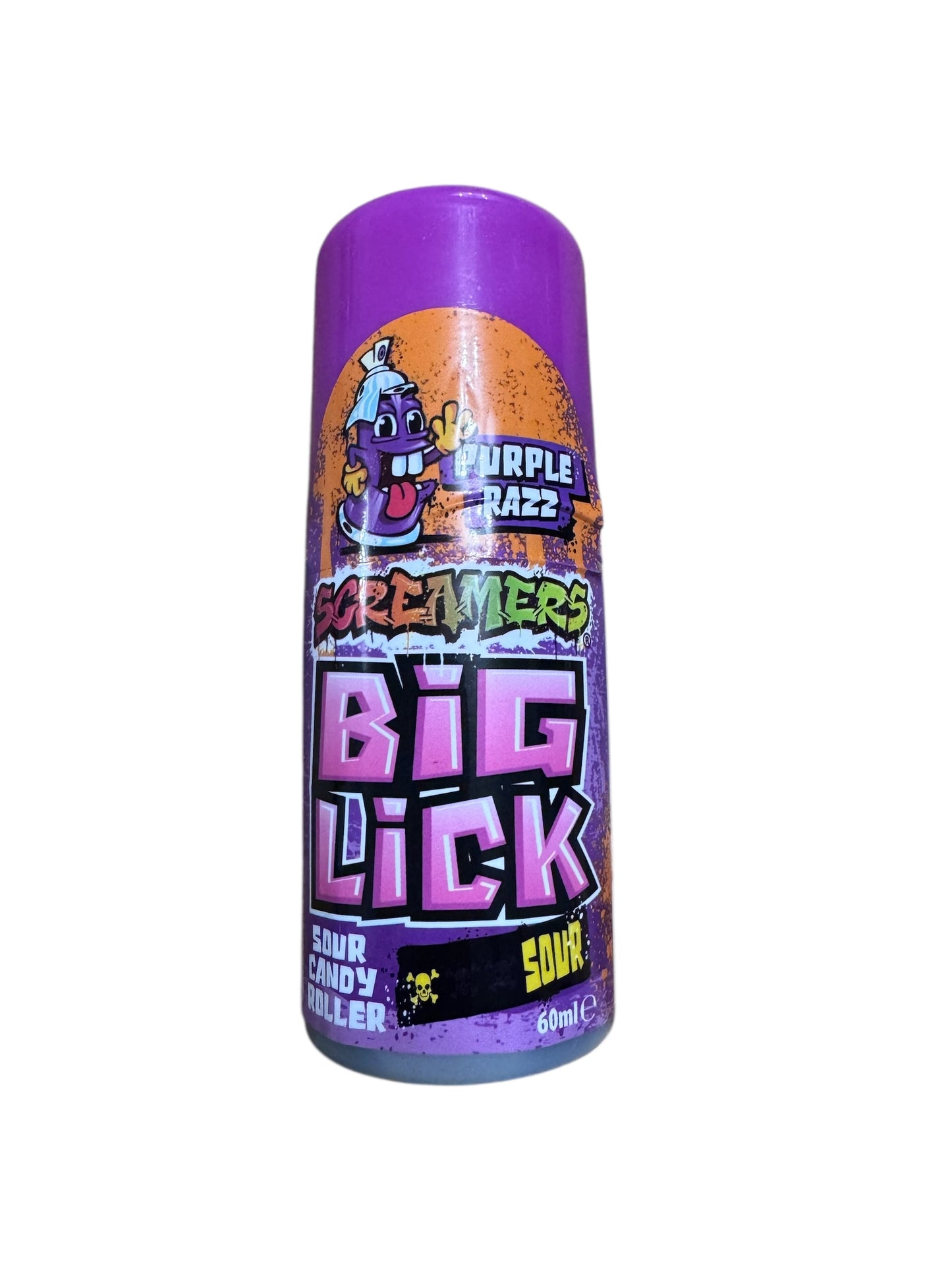 Screamers Big Lick Sour Candy Roller Purple Razz (KN)