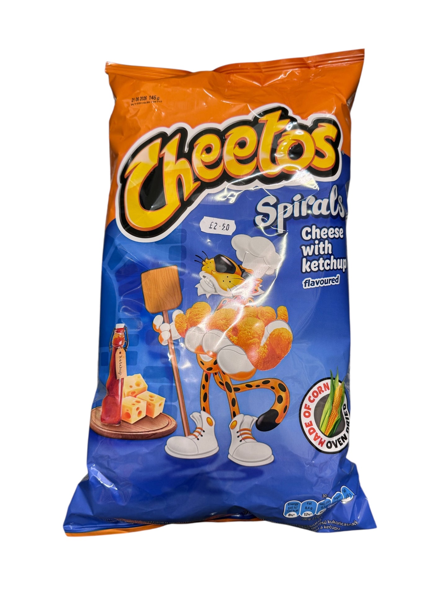 Cheetos Sprirals Cheese with Ketchup