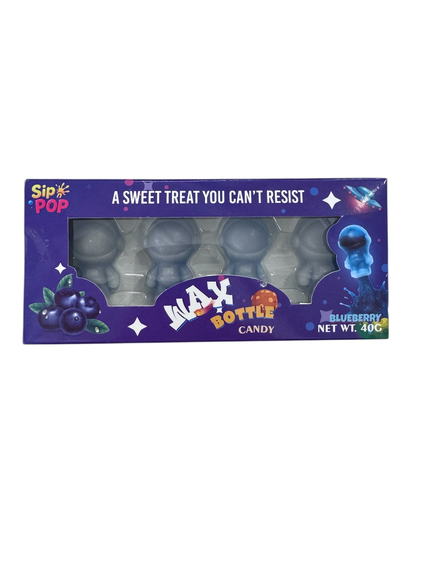 Wax Bottle Candy Blueberry