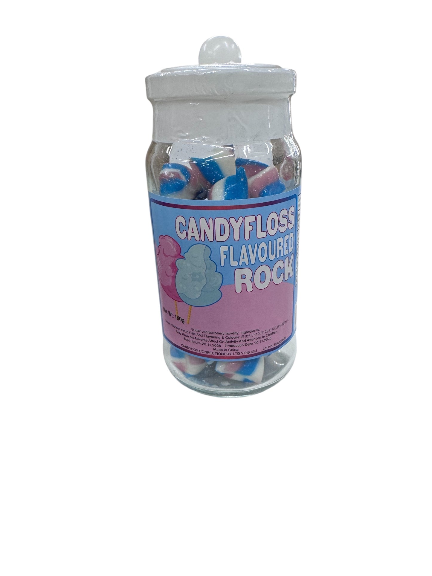 Candyfloss flavour Rock Jar