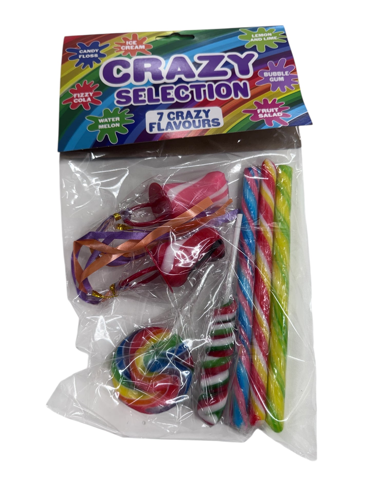 Crazy Selection - 7 crazy flavours mixed lolly pack (st)