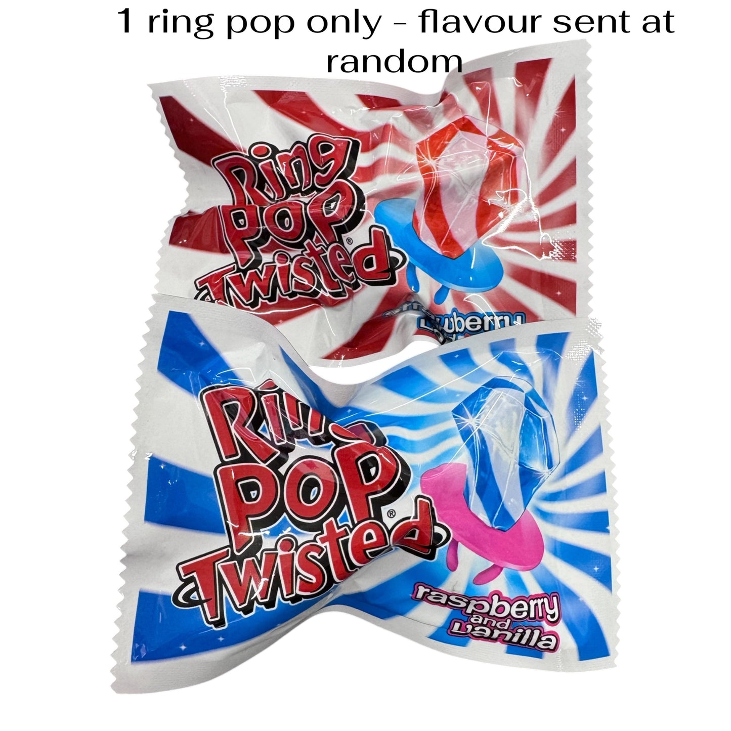 1 Ring pop Twisted - flavour sent at random