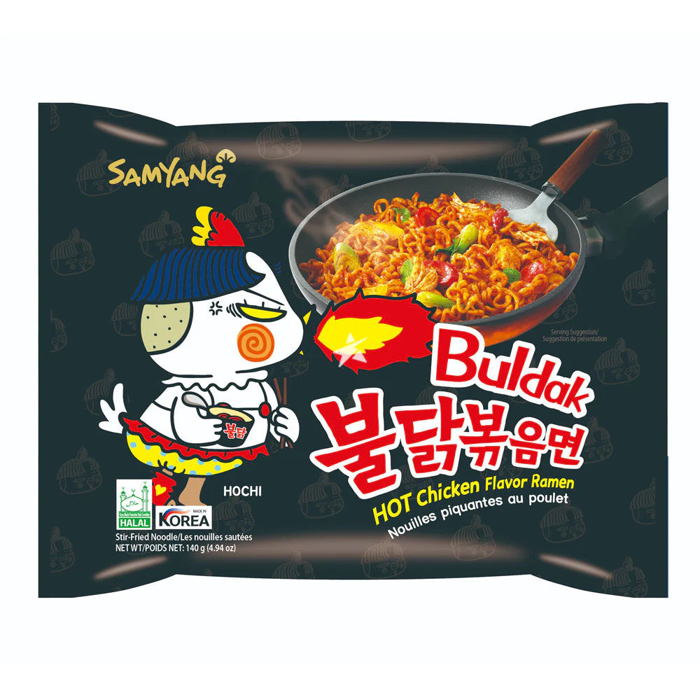 Samyang Buldak Hot Chicken Noodles (black packet)