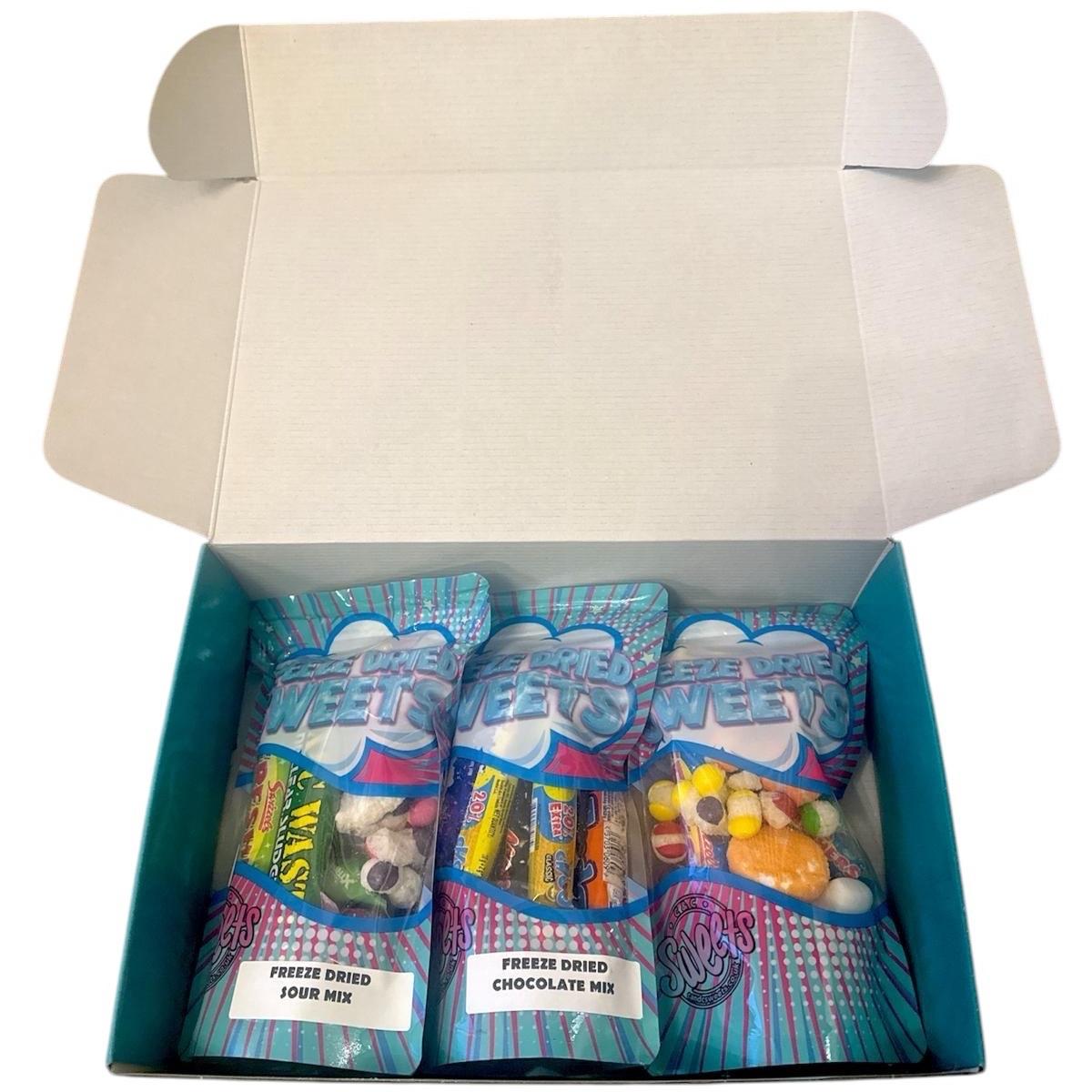 Freeze Dried Snack Selection Box - 3 Mixed Packs of Sweets and Chocolate
