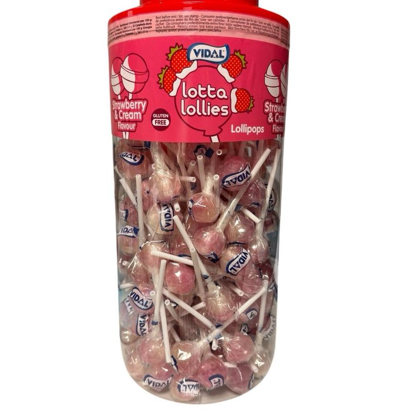 Tub Strawberry & Cream Lollies