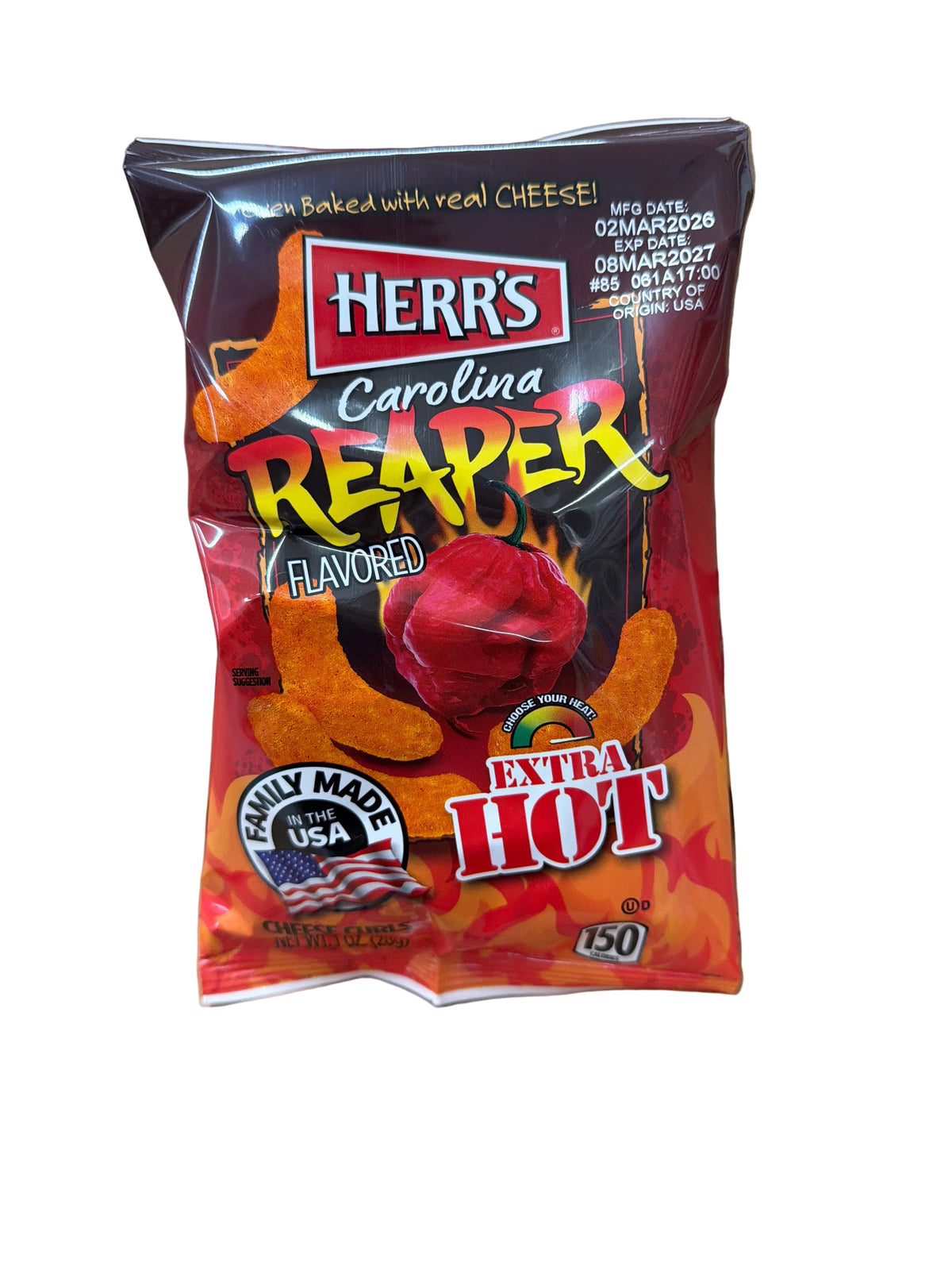 Herr’sCarolina reaper curls 28g