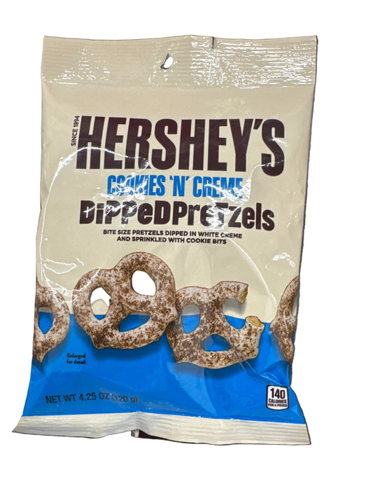 Hersheys Cookies and Creme pretzel bag 120g