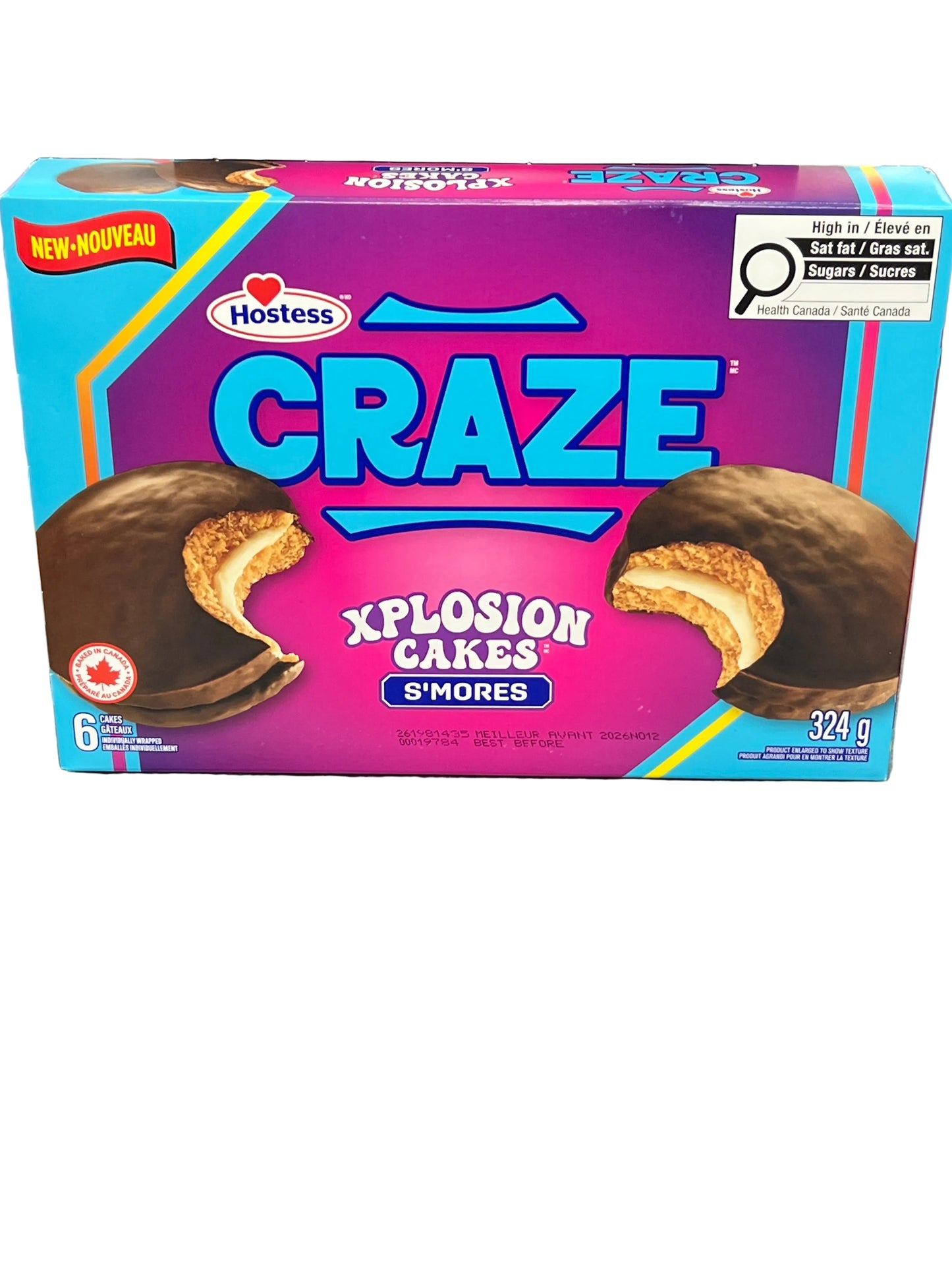 Hostess Craze explosion cakes s’mores