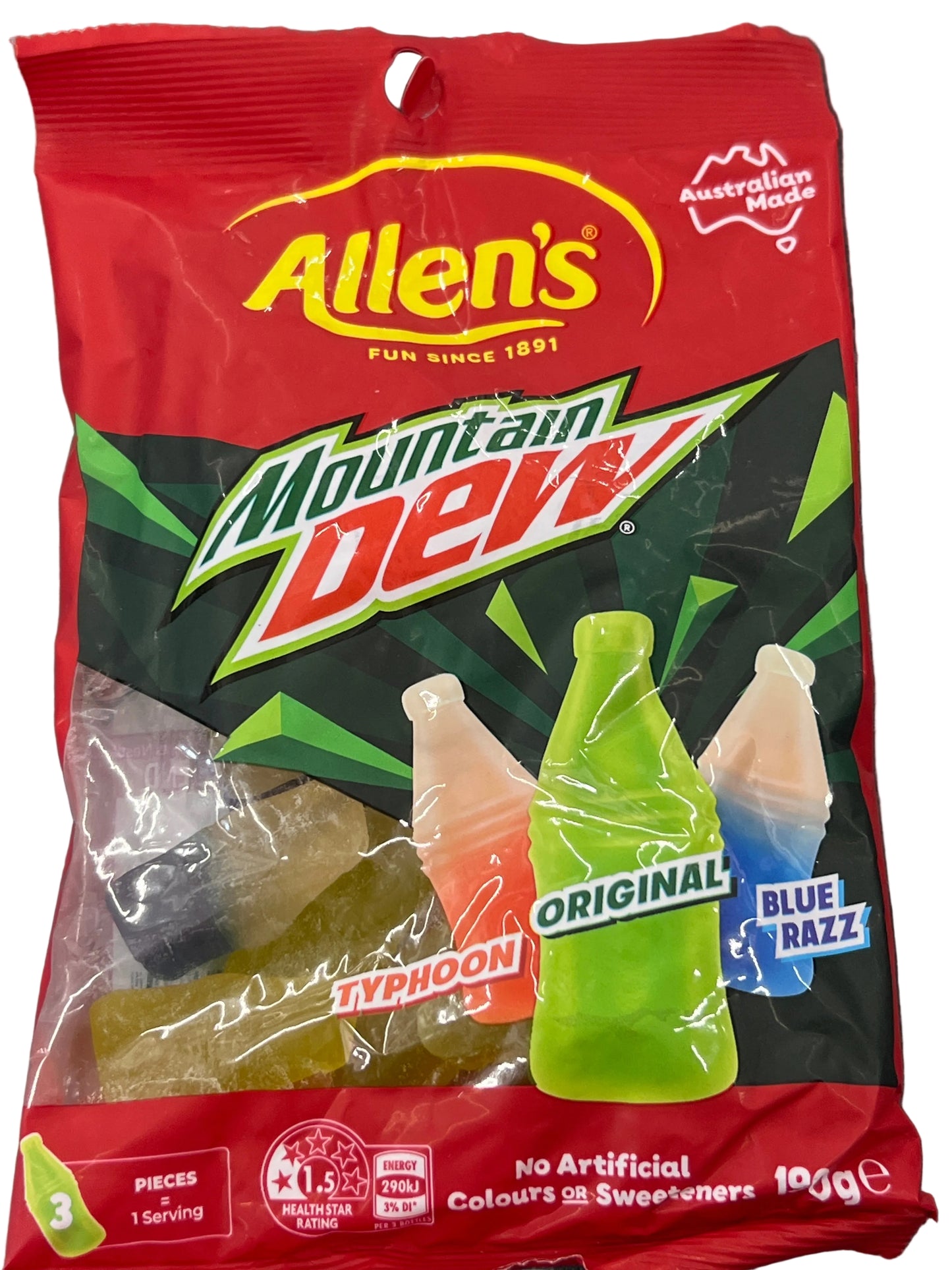 Allen’s Mountain Dew Bottles