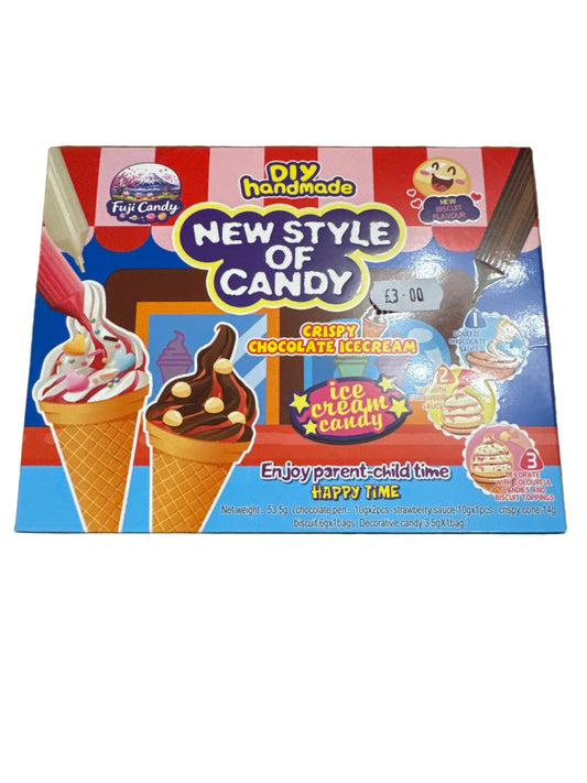 Crispy chocolate ice cream  handmade candy set