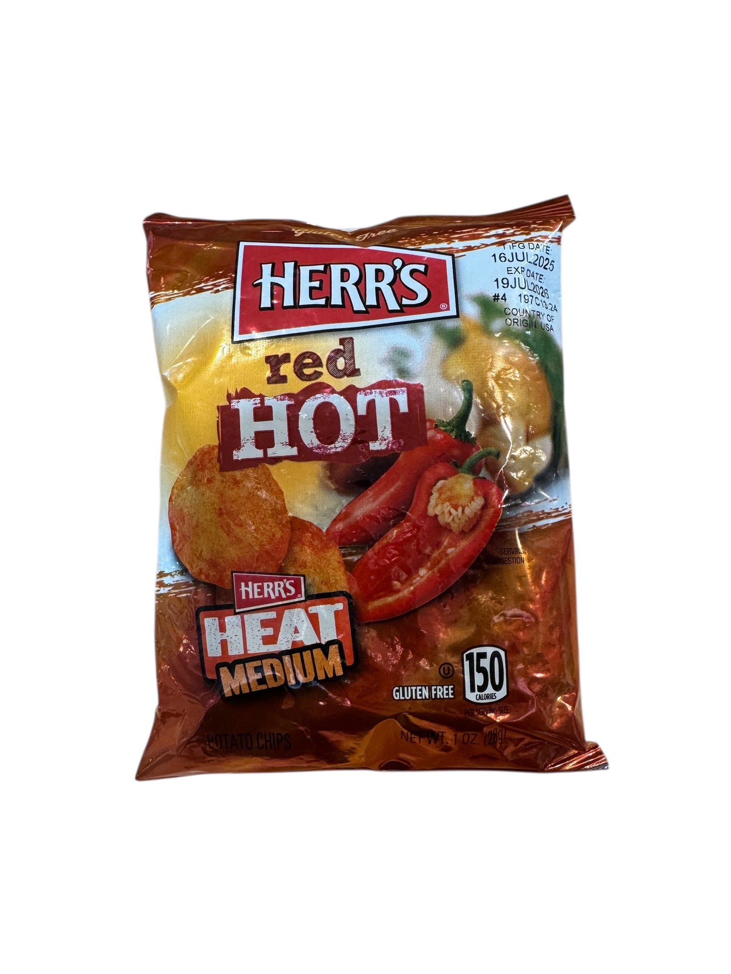 Herr’s Red Hot potato chips