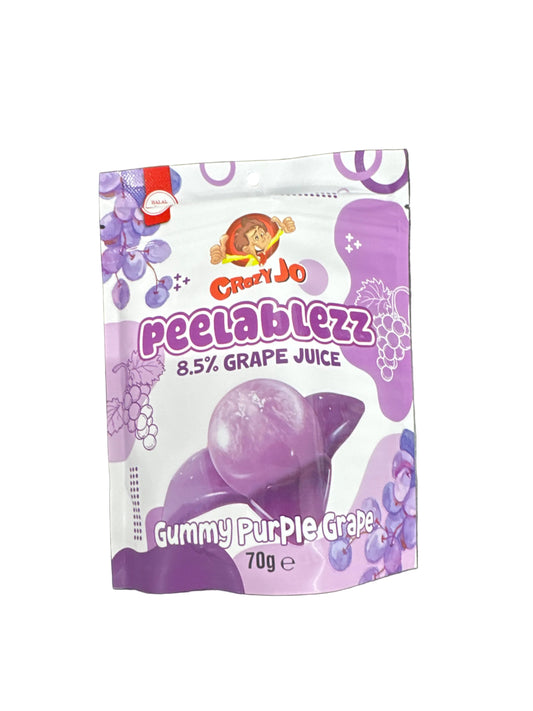 Crazy Jo Peelablezz Gummy Grape 70g