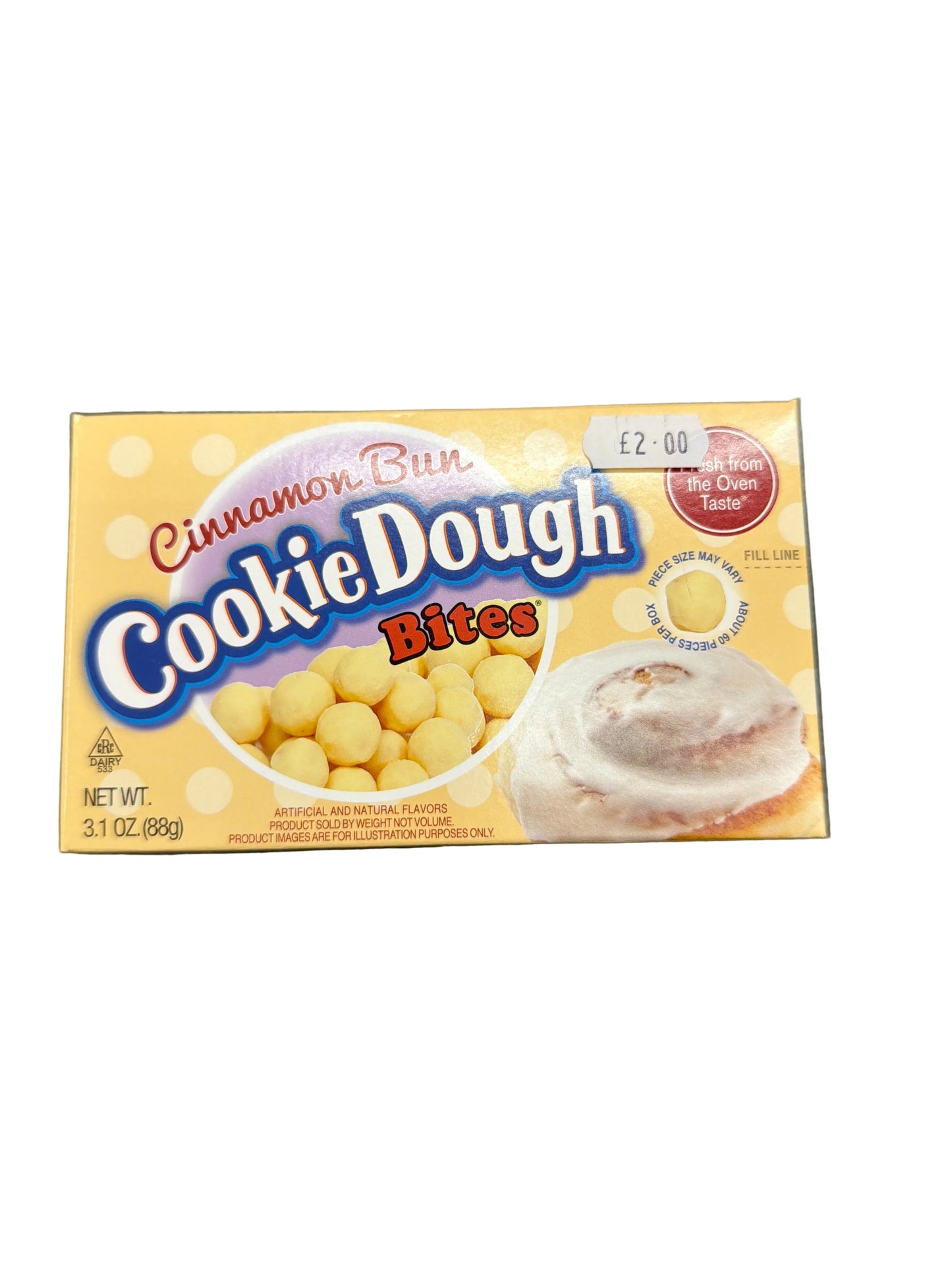 Cinnamon bun cookie dough bits TB
