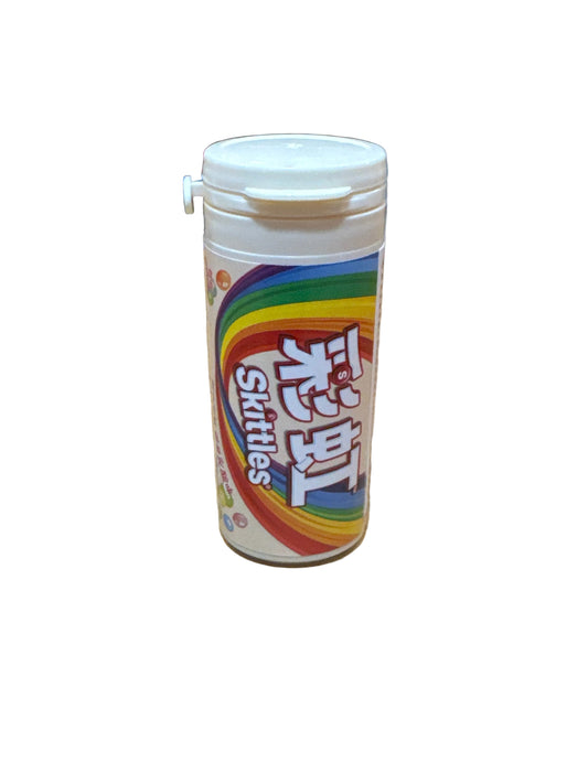 Skittles lactic acid candy bottle