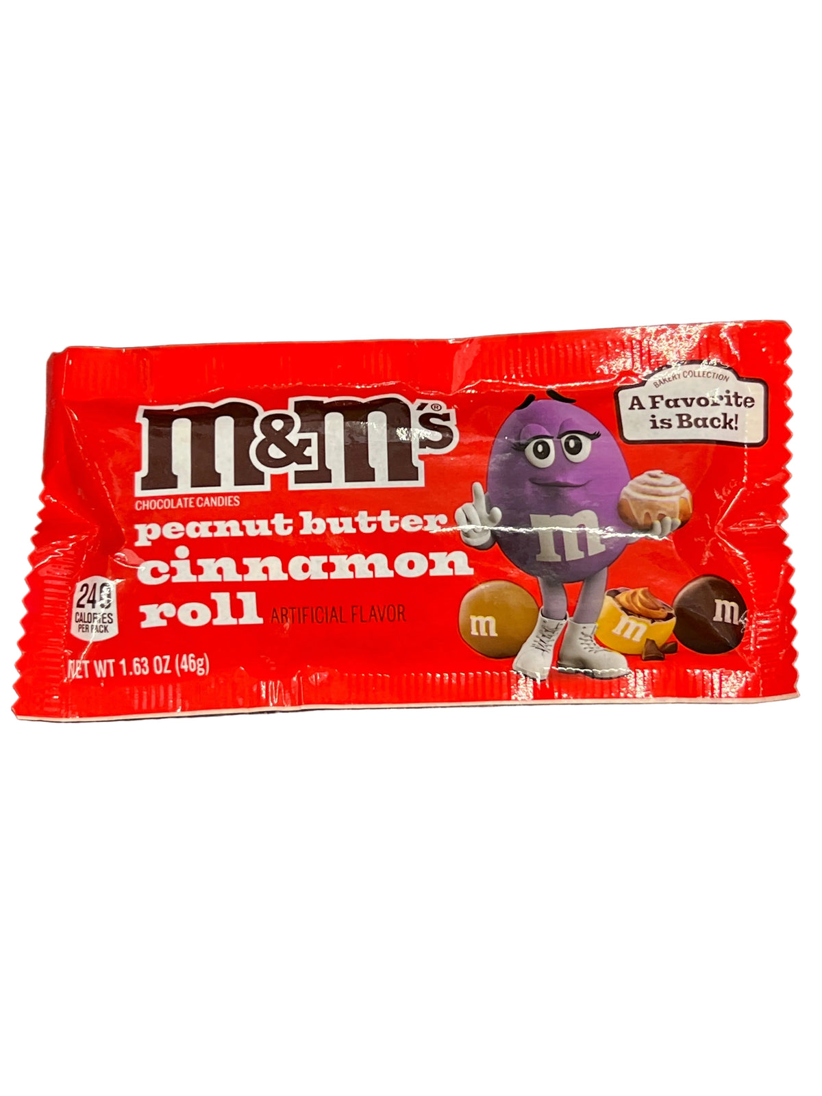 M&M’s Peanut Butter Cinnamon Roll