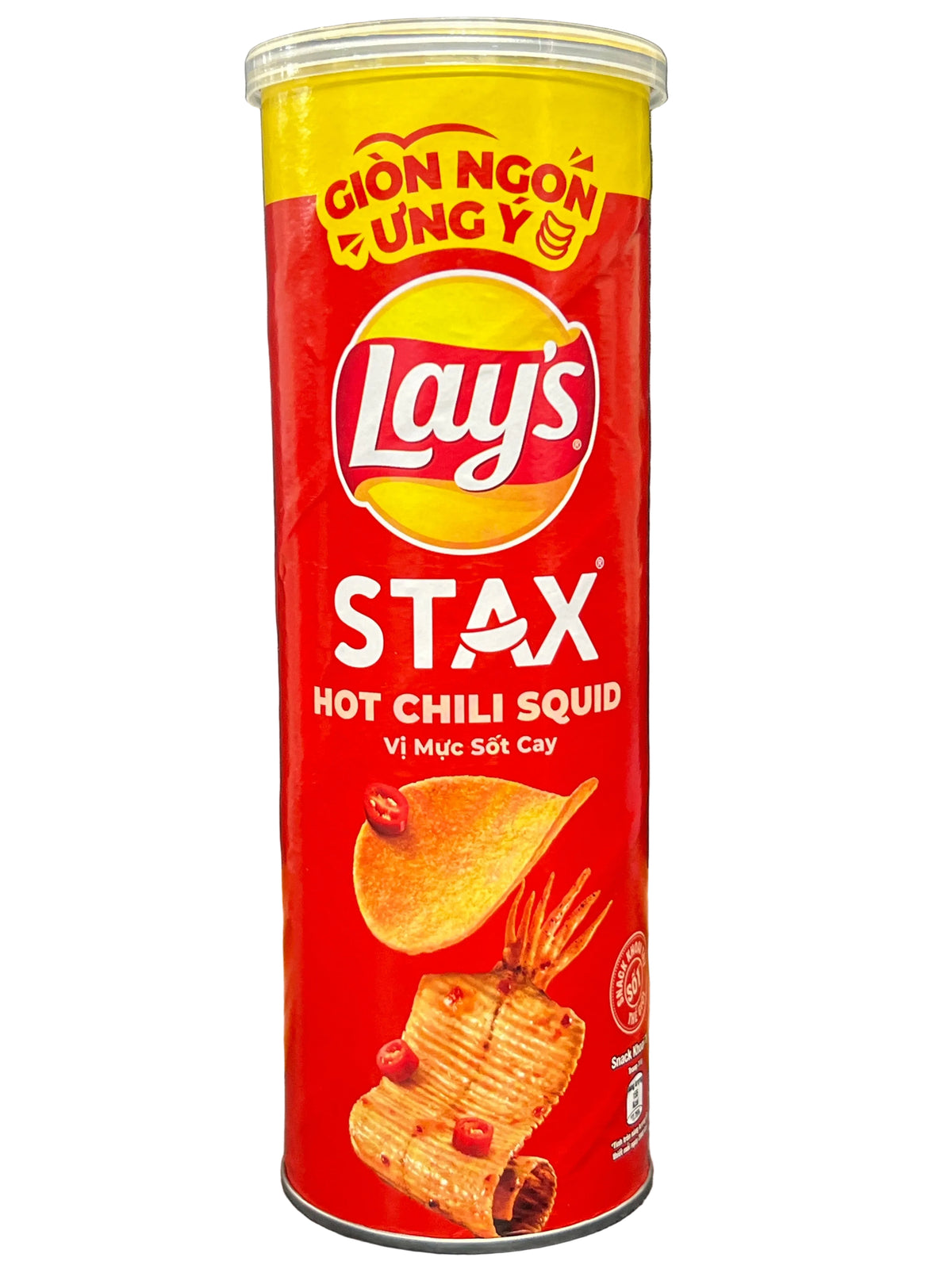 Lays Stax Hot Chili Squid
