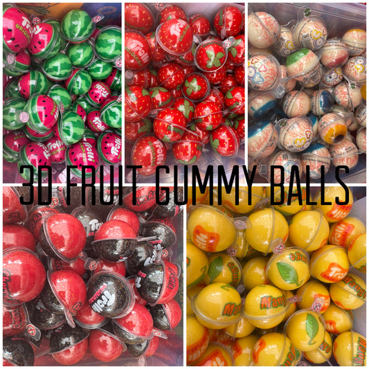 5 x 3D gummy sweets