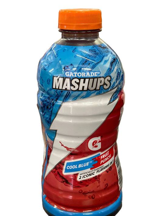 Gatorade Mashups Cool Blue and Fruit Punch Thirst Quencher 828ml