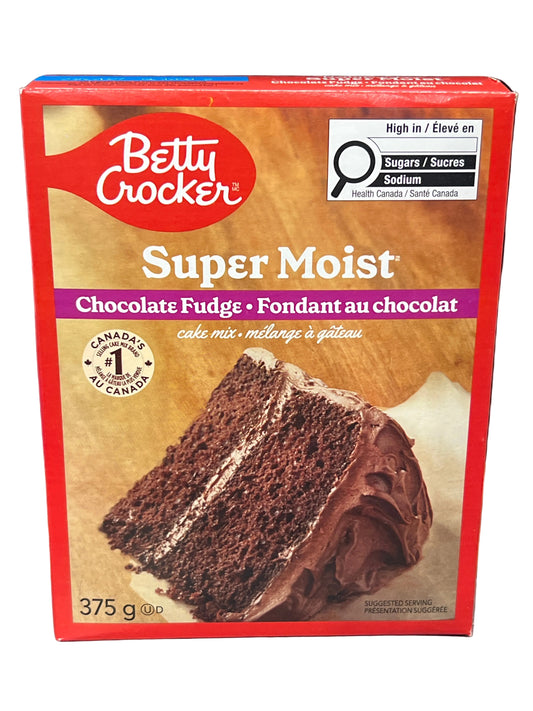 Betty Crocker Super Moist Chocolate Fudge Cake Mix