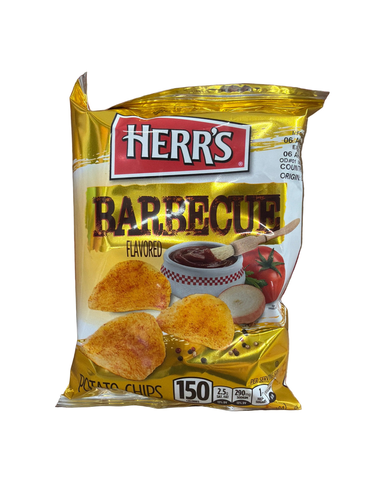 Herr’s barbecue chips 28g