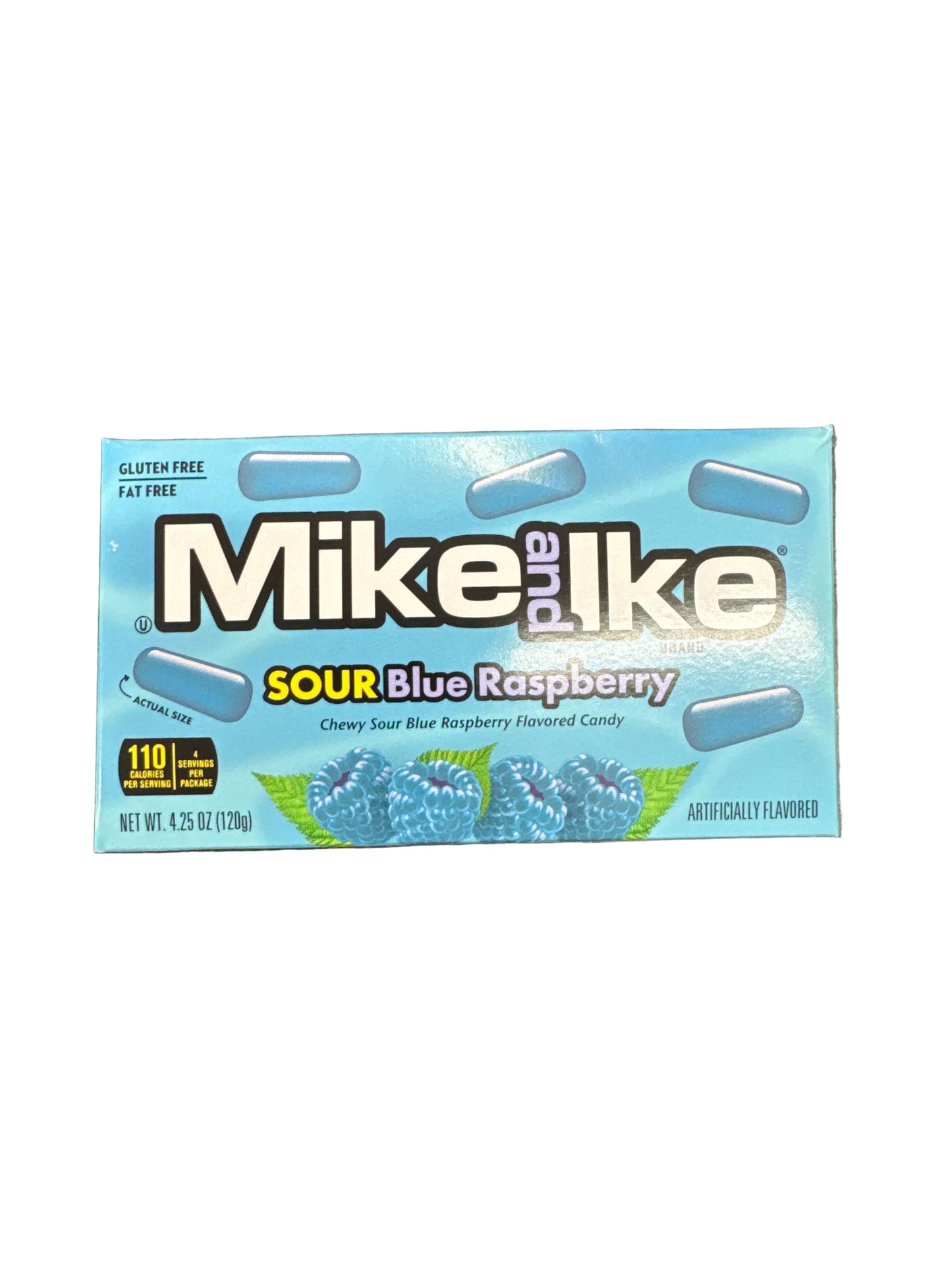 Mike & Ike sour blue raspberry theatre