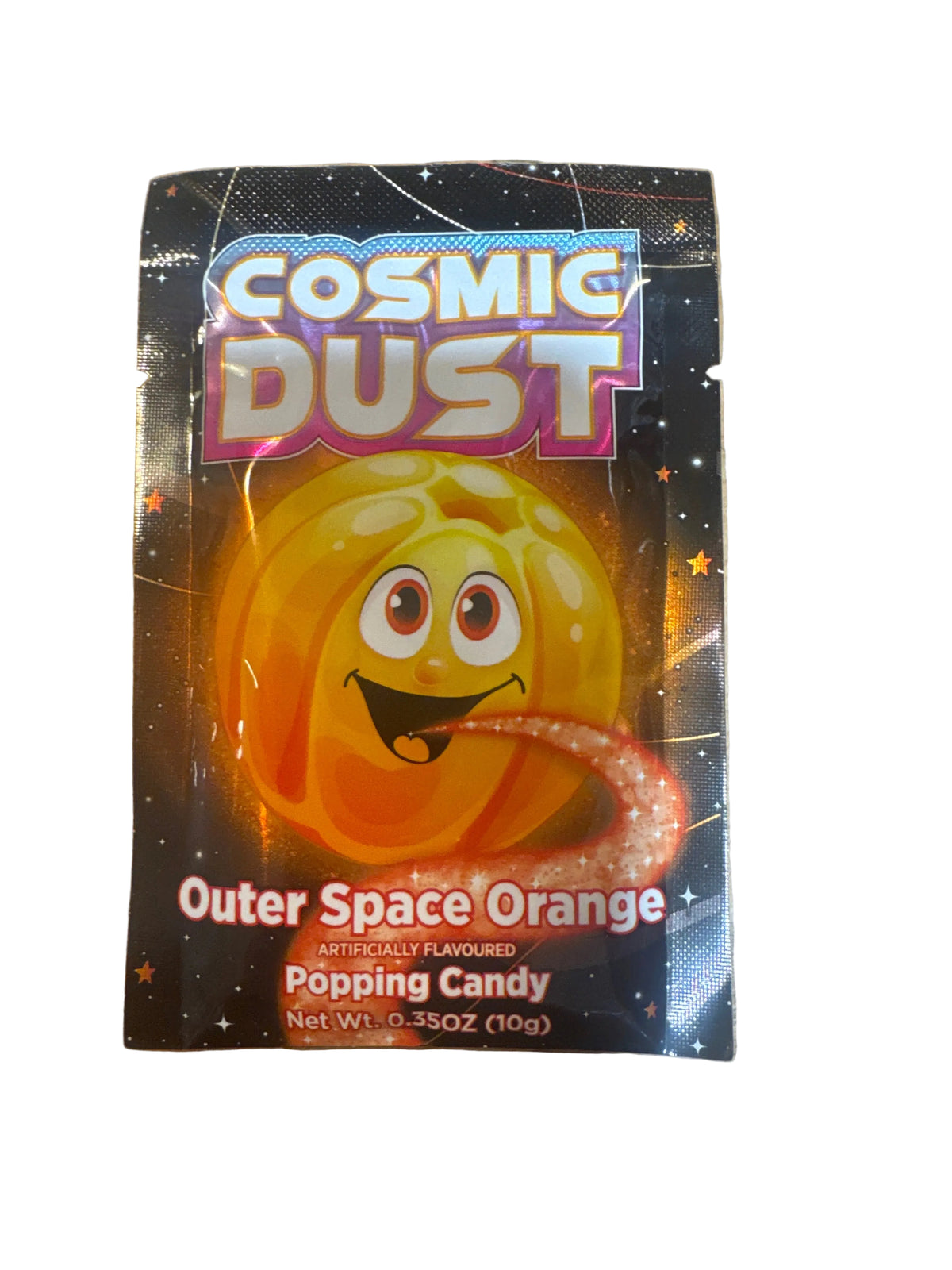 Popping Candy Cosmic dust outer space orange