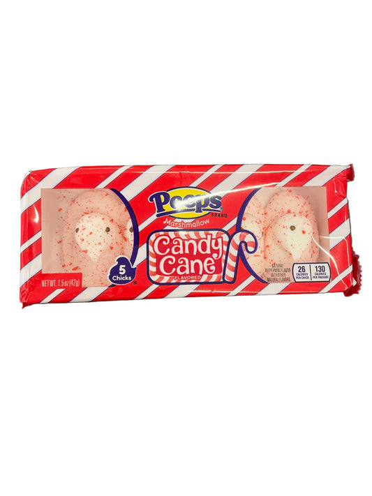 Peeps Candy Cane 5 Chicks Marshmallows