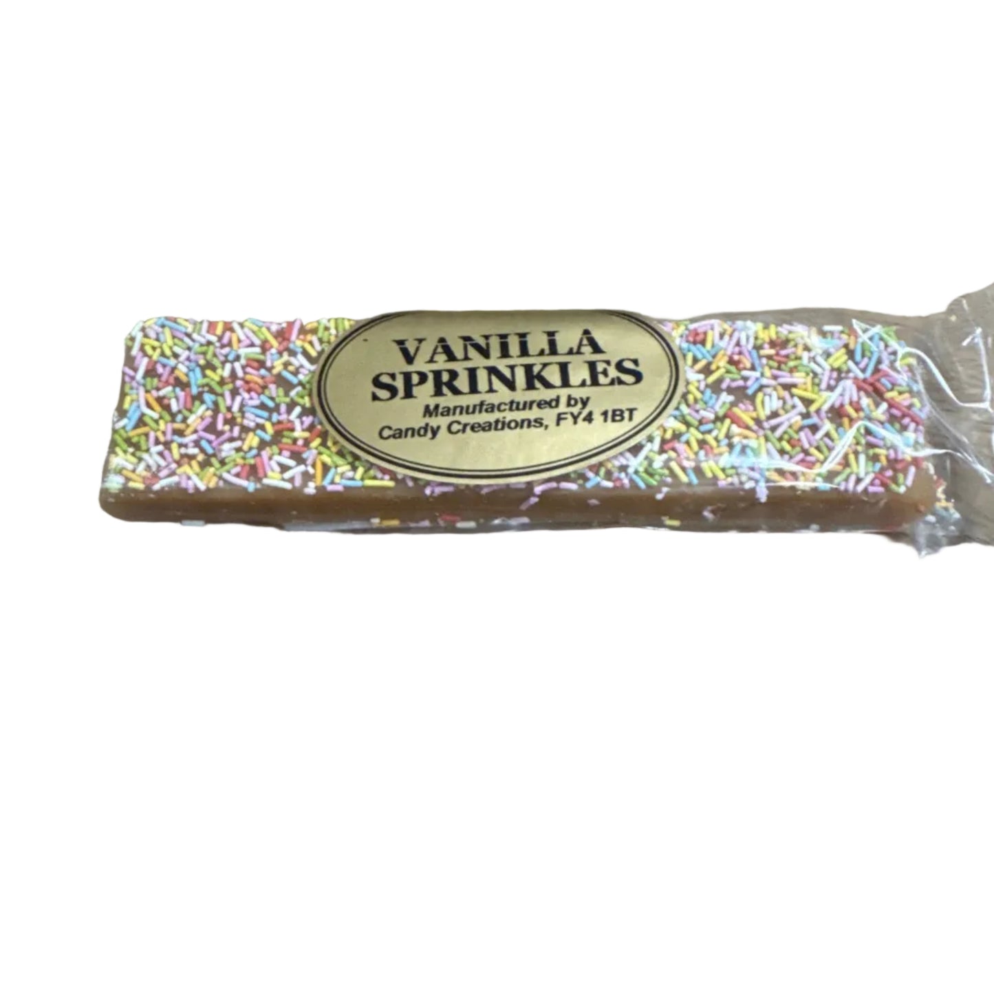 Vanilla sprinkles bar