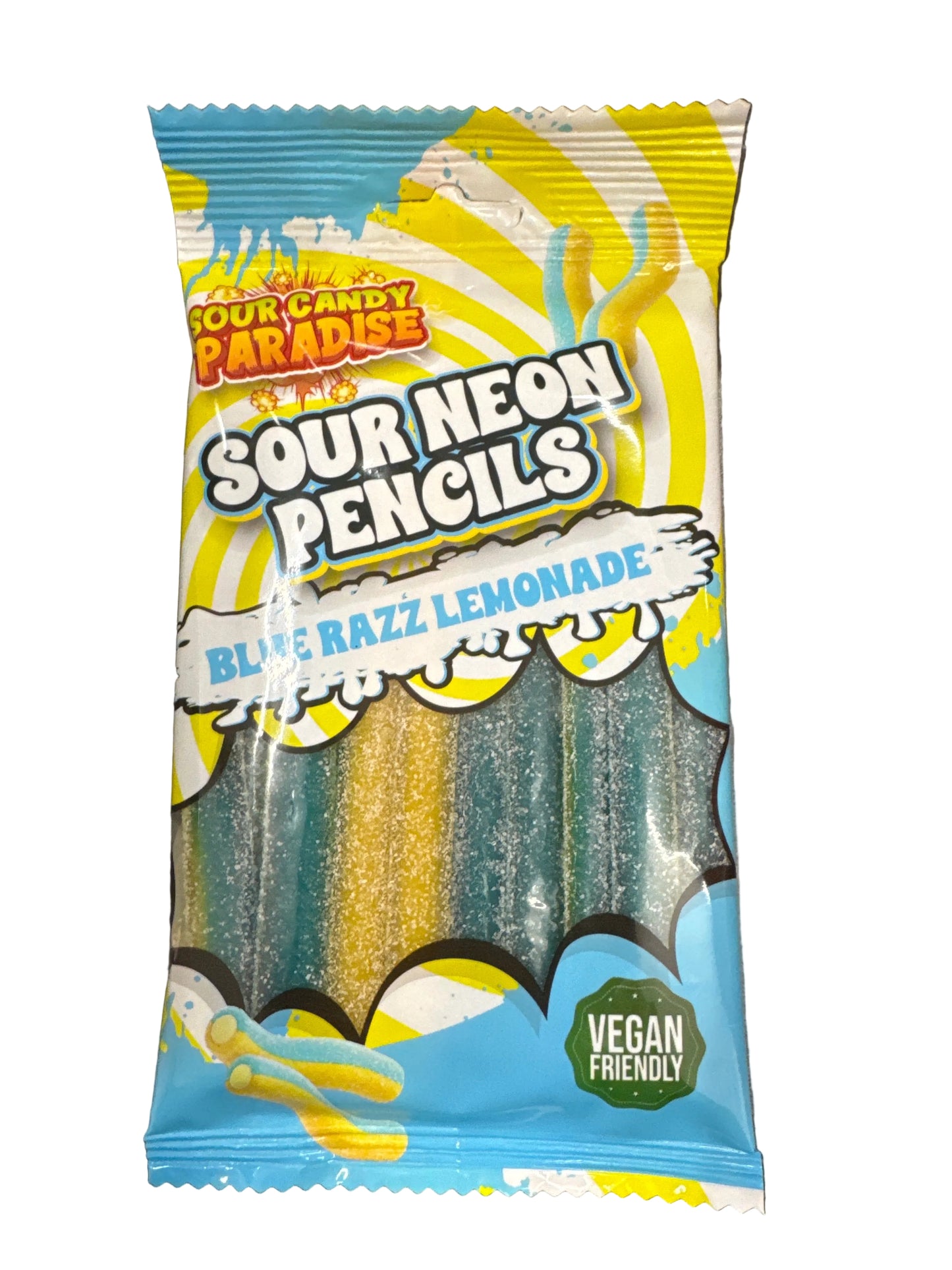Candy paradise sour neon pencils blue razz lemonade