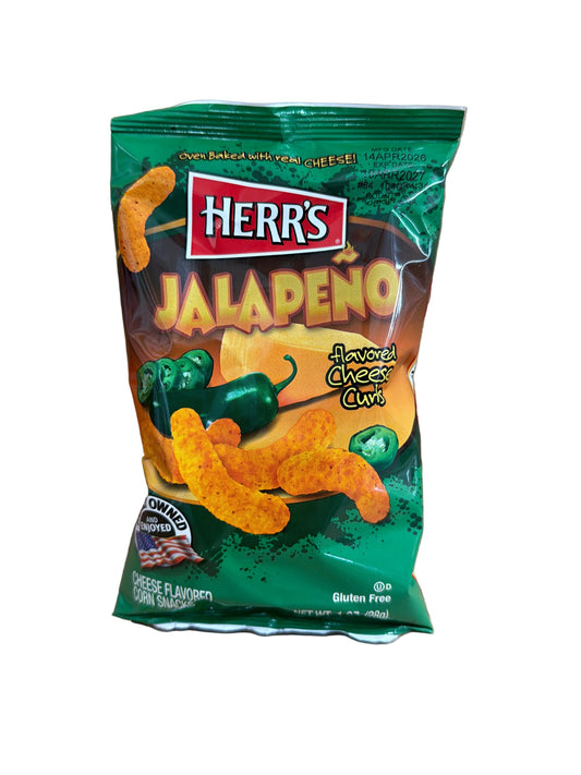 Herr’s jalapeno curls 28g