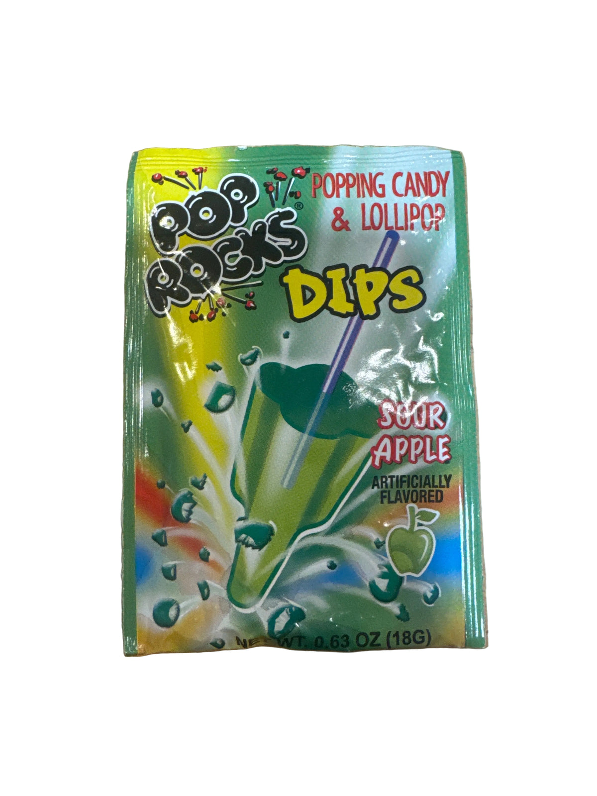 Pop rocks dips sour apple