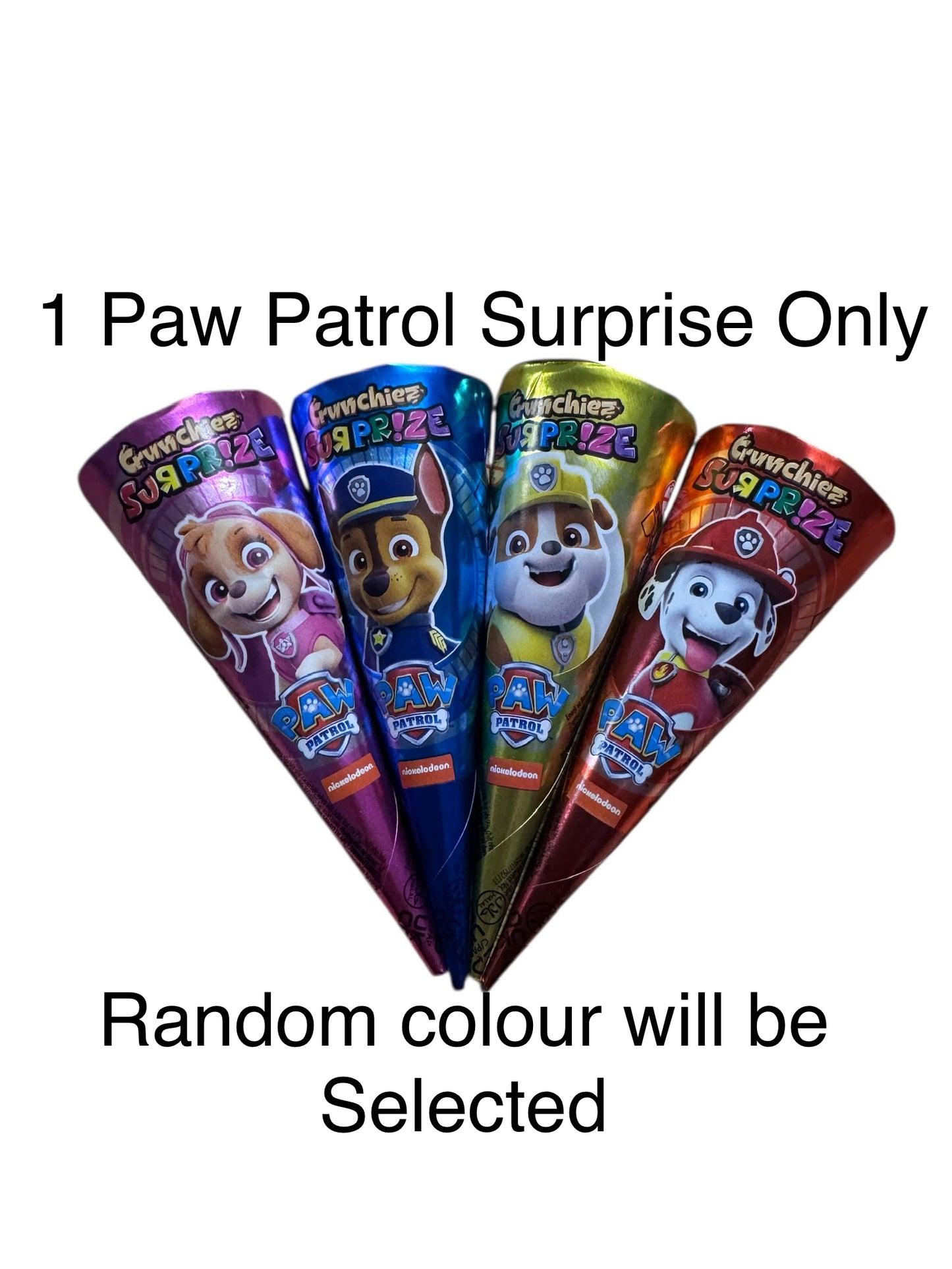 1 Paw Patrol Cruchies Surprise - Colour sent at random (KN)