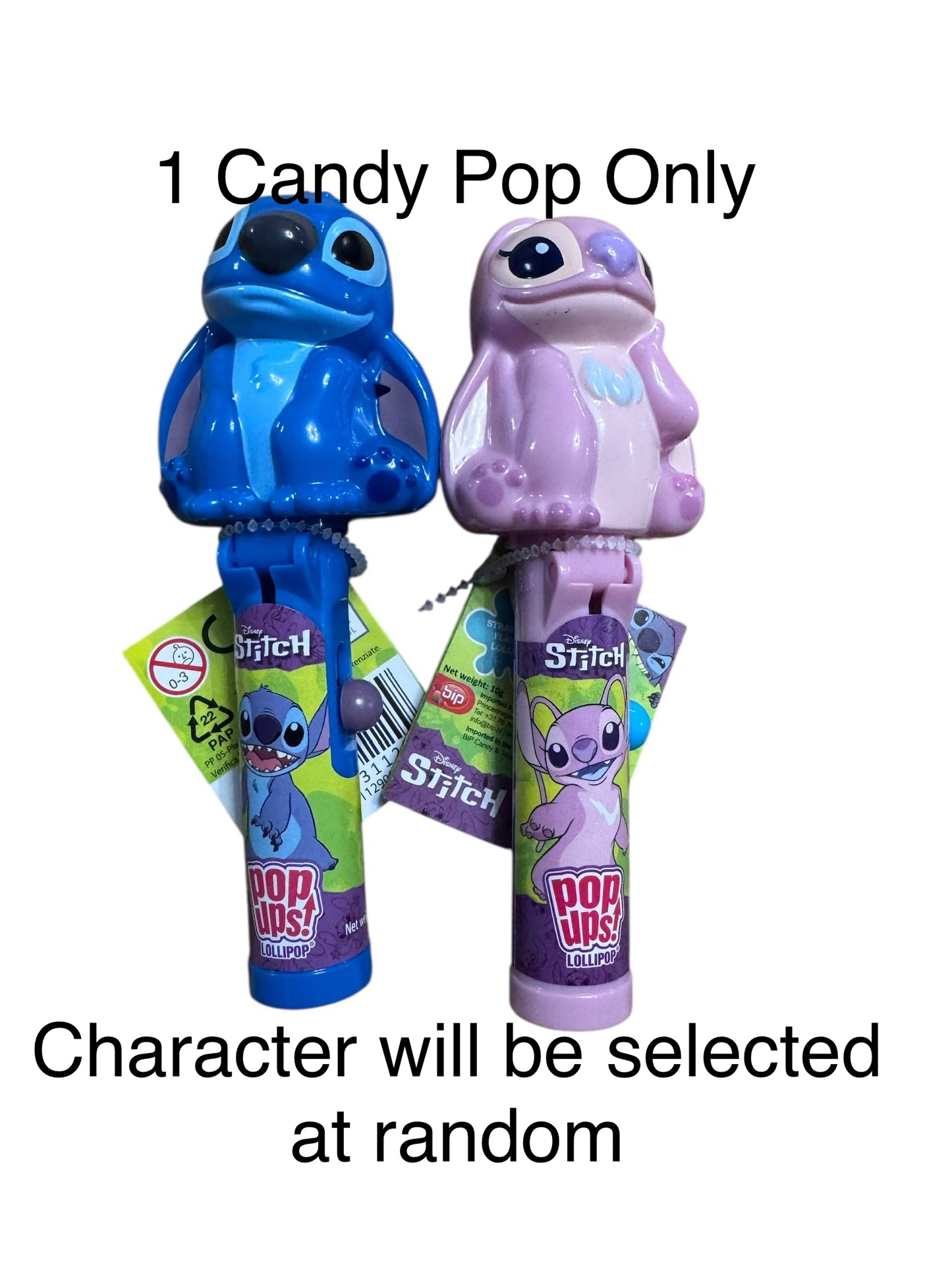 1 Candy Pop - Character selected at random stitch or Angel (KN)