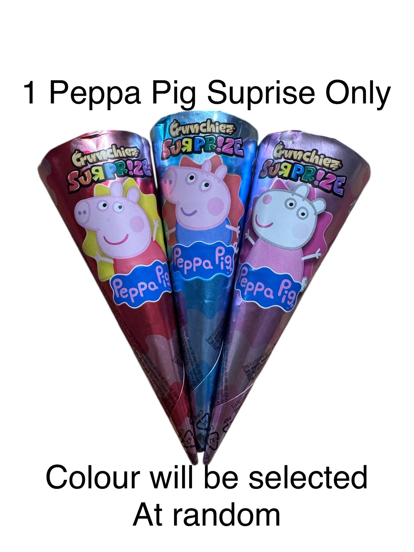 1 Peppa Pig Surprise Crunchie - Random colour will be selected (KN)