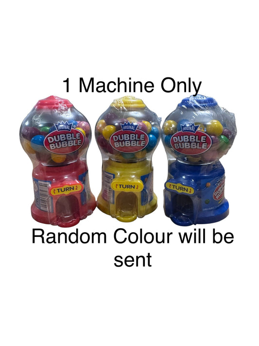 1 Dubble Bubble Mini Gum Ball Machine - colour sent at random (KN)