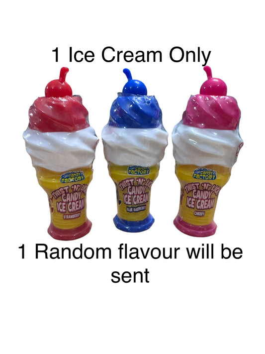 1 ice cream candy - colour/flavours chosen at random (KN)
